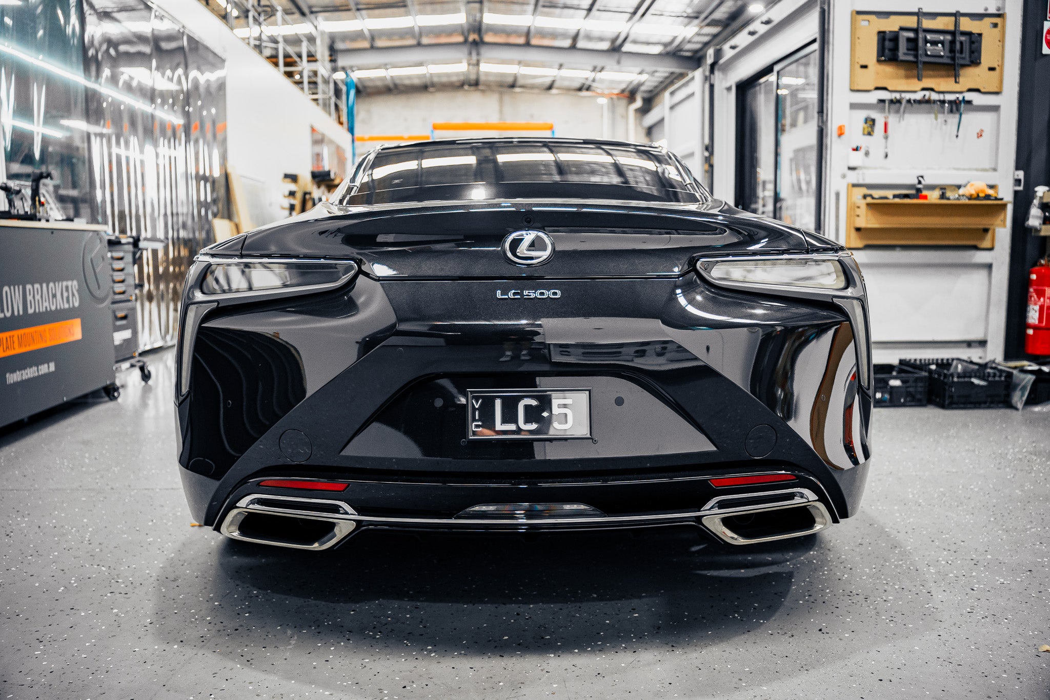 Lexus LC500 FL 2024-Current - OEM Rear Plinth Delete Kit