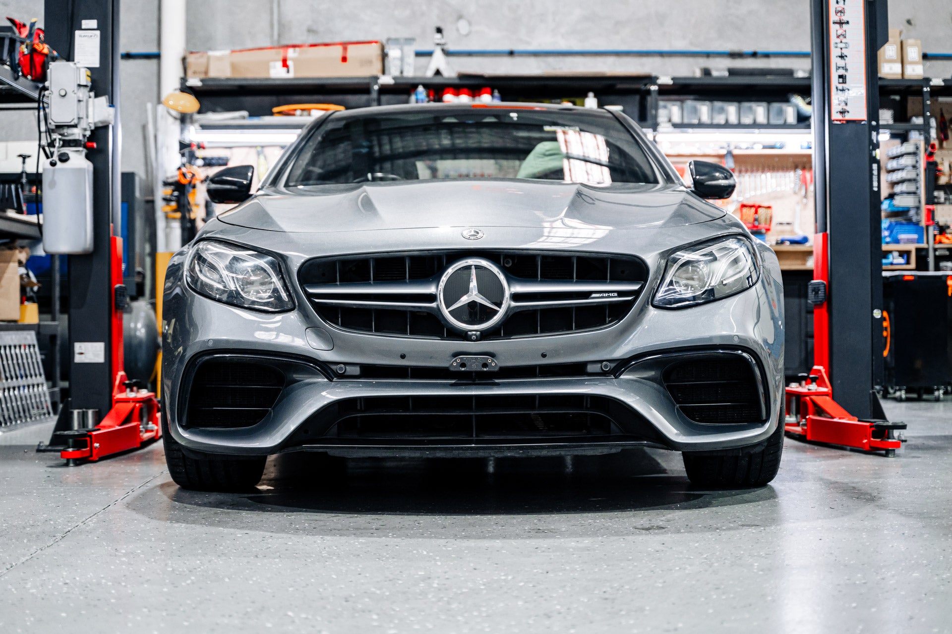 Mercedes E63 AMG PFL W213 2017-2020 - OEM Plinth Delete Kit (FRONT)
