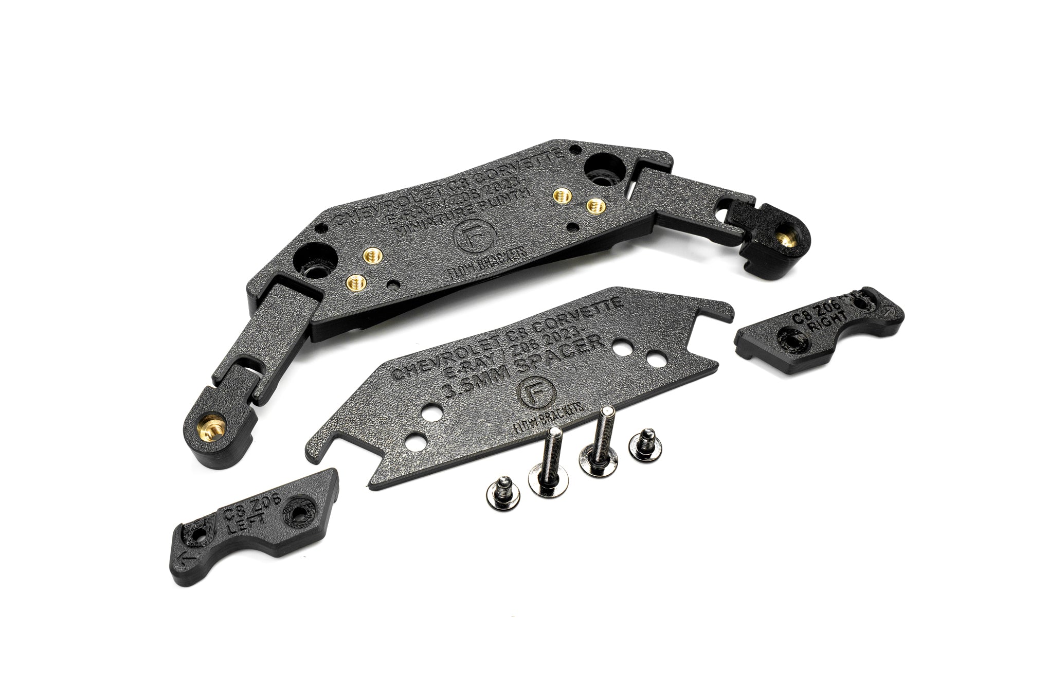 Chevrolet C8 ZO6 Corvette 2023-Current - OEM Plinth Delete Kit (FRONT)