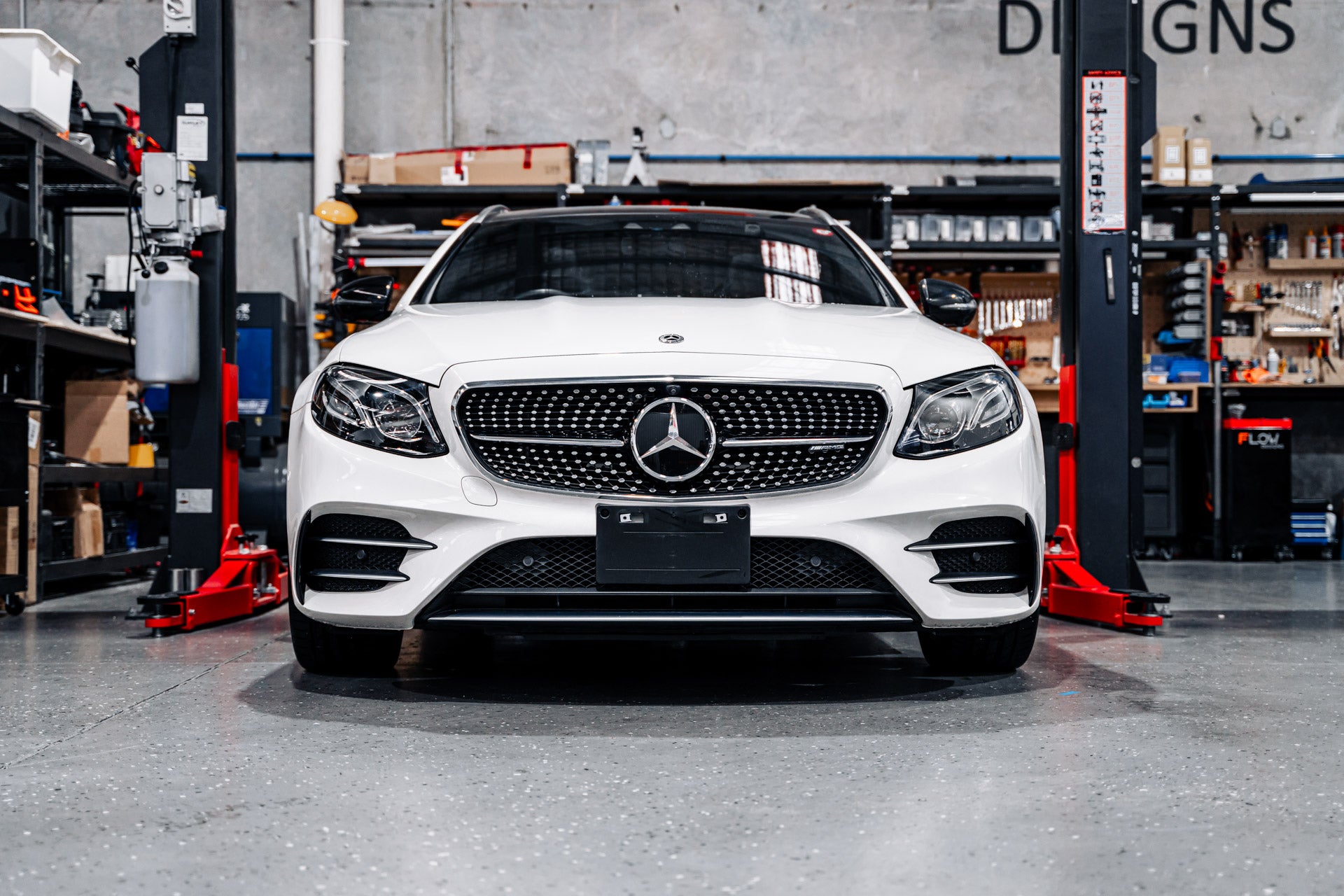 Mercedes E53 AMG PFL S213 2017-2020 - OEM Plinth Delete Kit (FRONT)