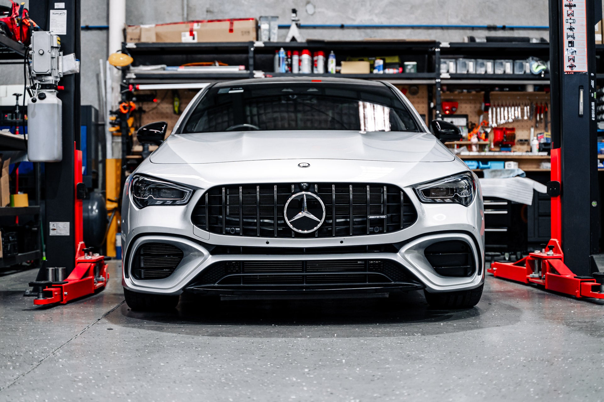 Mercedes CLA45 AMG Facelift C118 2019-2024 OEM Plinth Delete Kit (FRONT)