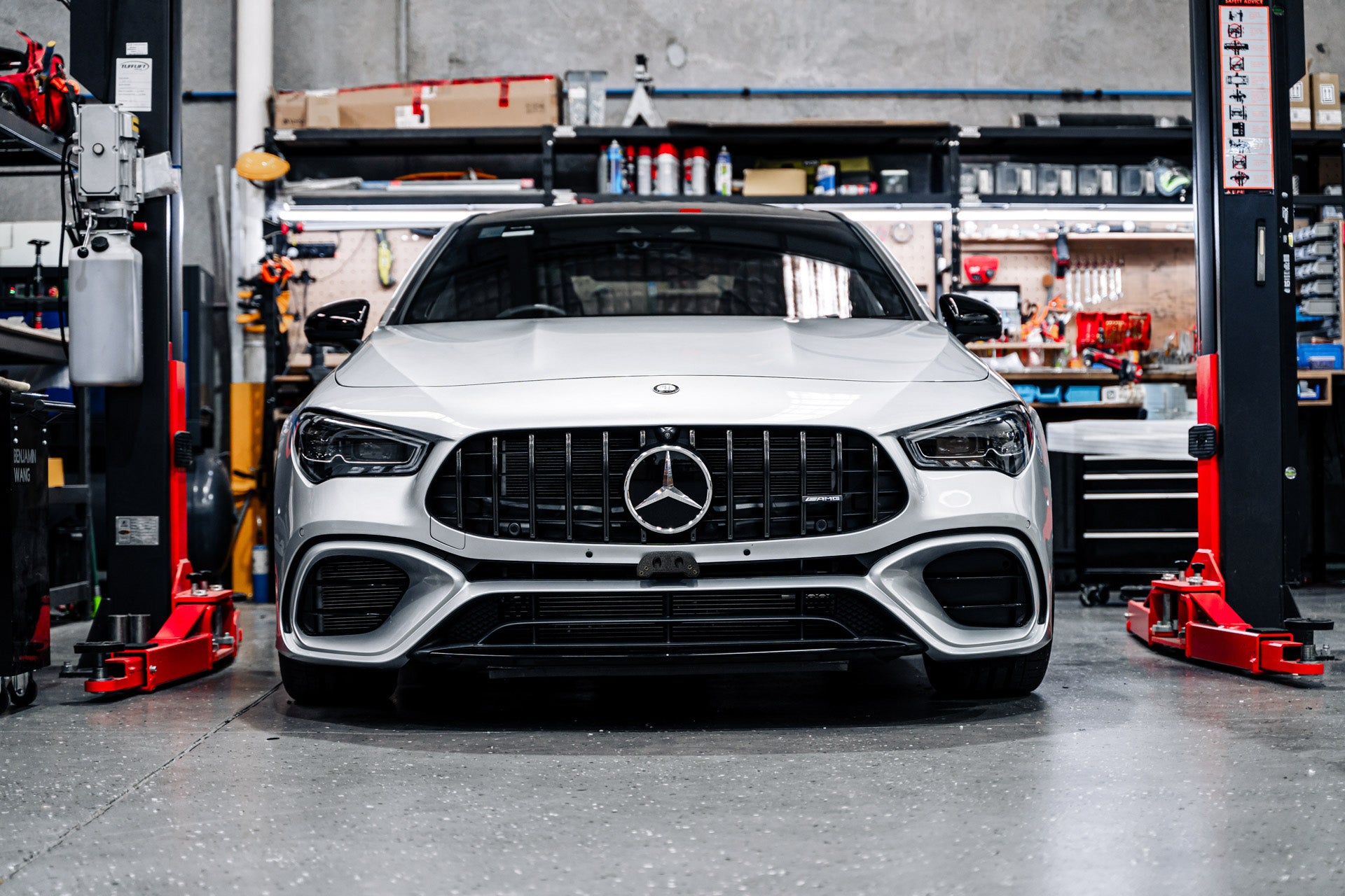 Mercedes CLA45 AMG Facelift C118 2019-2024 OEM Plinth Delete Kit (FRONT)