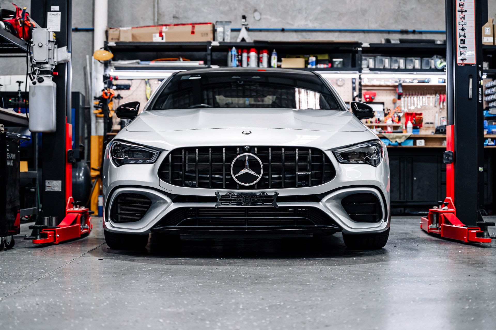 Mercedes CLA45 AMG Facelift C118 2019-2024 OEM Plinth Delete Kit (FRONT)