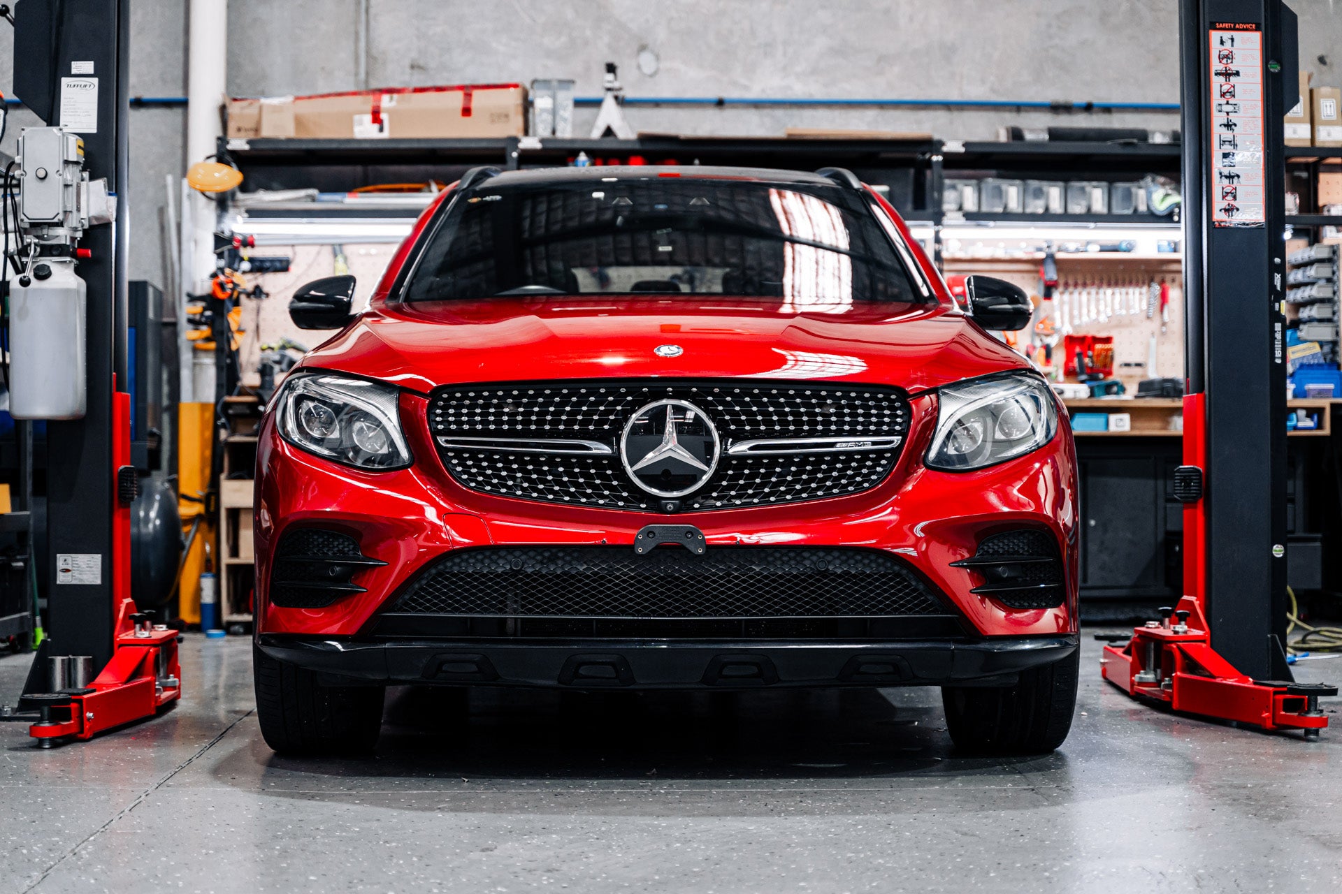 Mercedes GLC AMG-Line C/X253 PFL 2015-19 - OEM Plinth Delete Kit (FRONT)