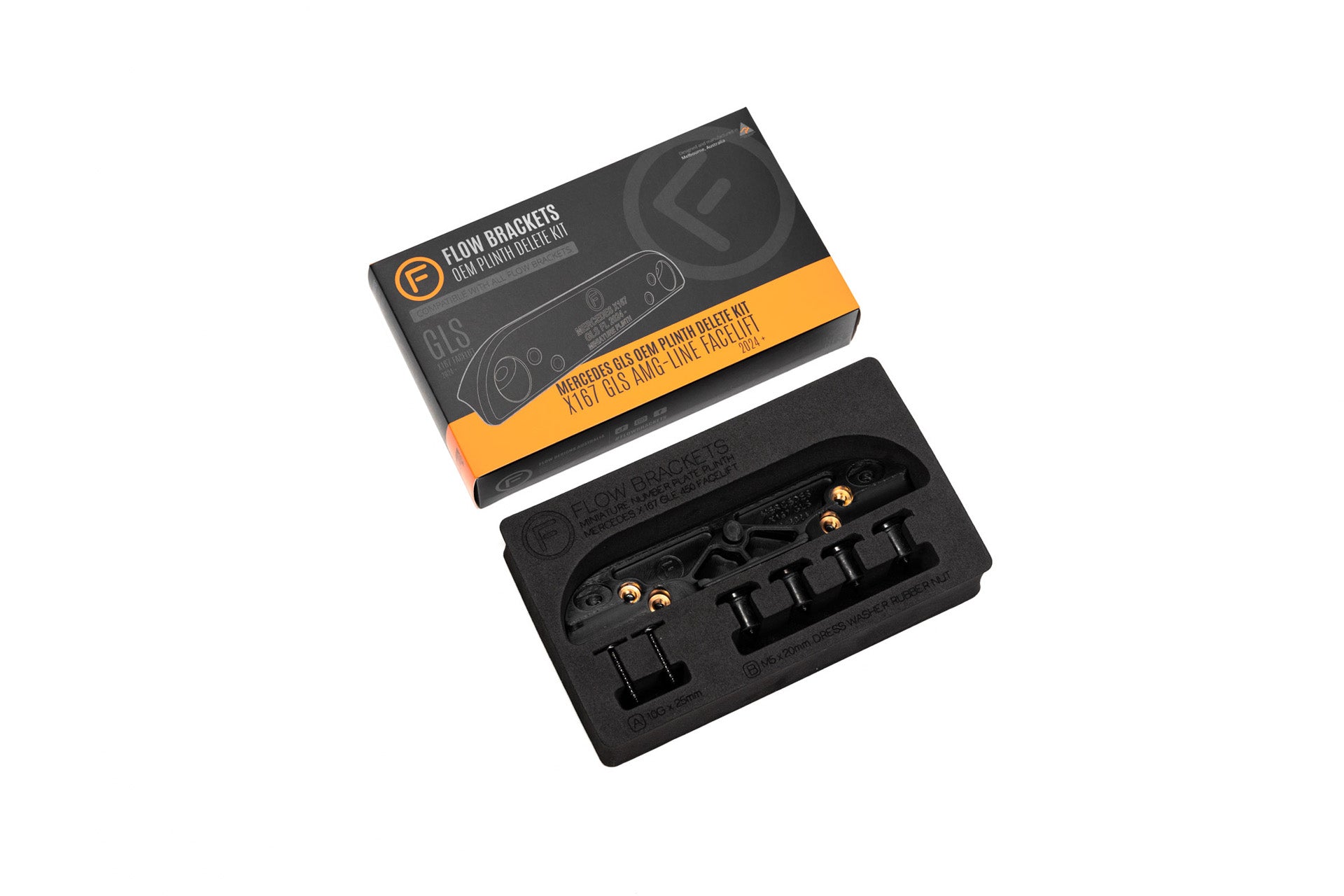 Mercedes GLS Facelift 2024-Current - OEM Plinth Delete Kit (FRONT)