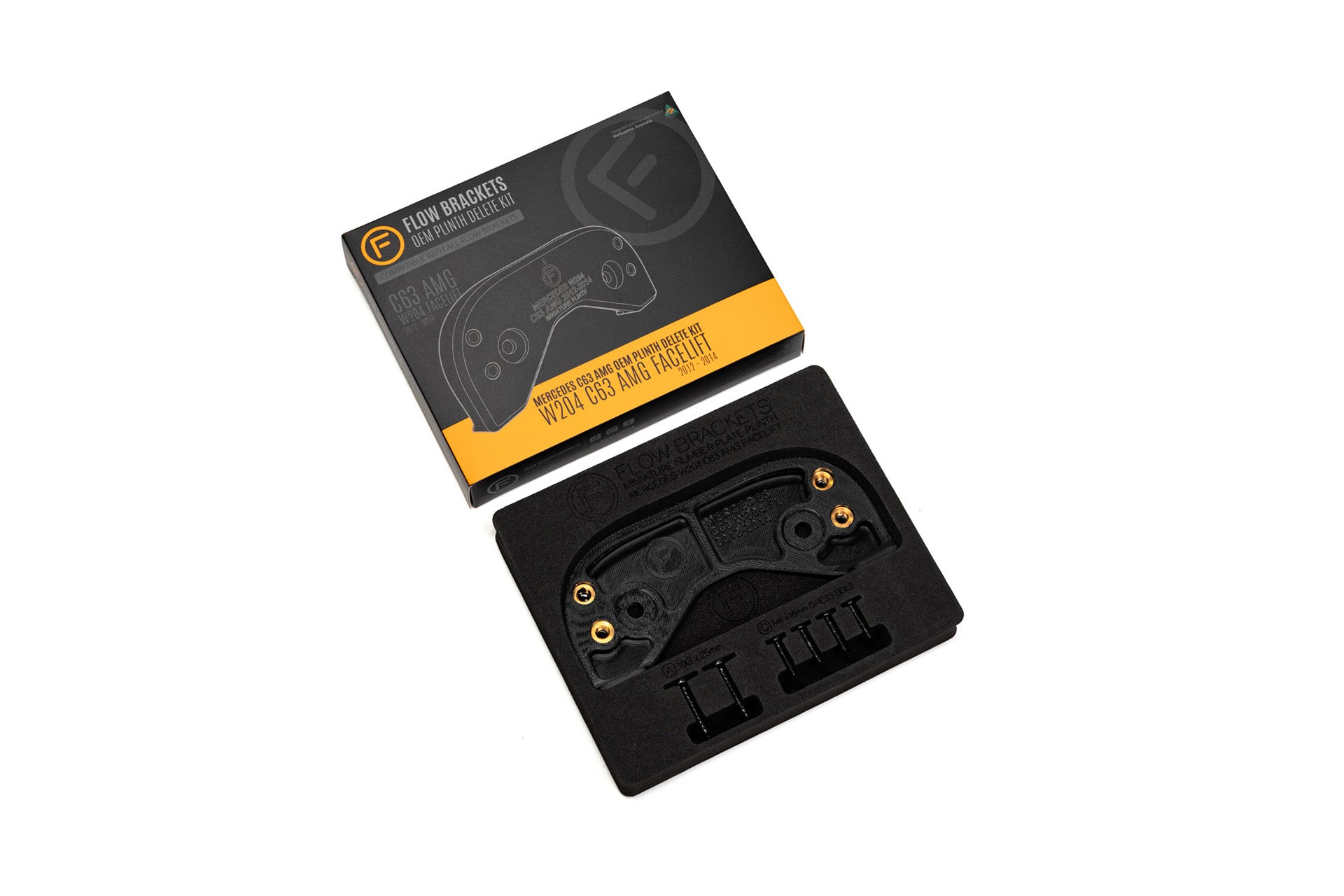 Mercedes C63 AMG W204 FACE LIFT - OEM Plinth Delete Kit (FRONT) 2012-2014