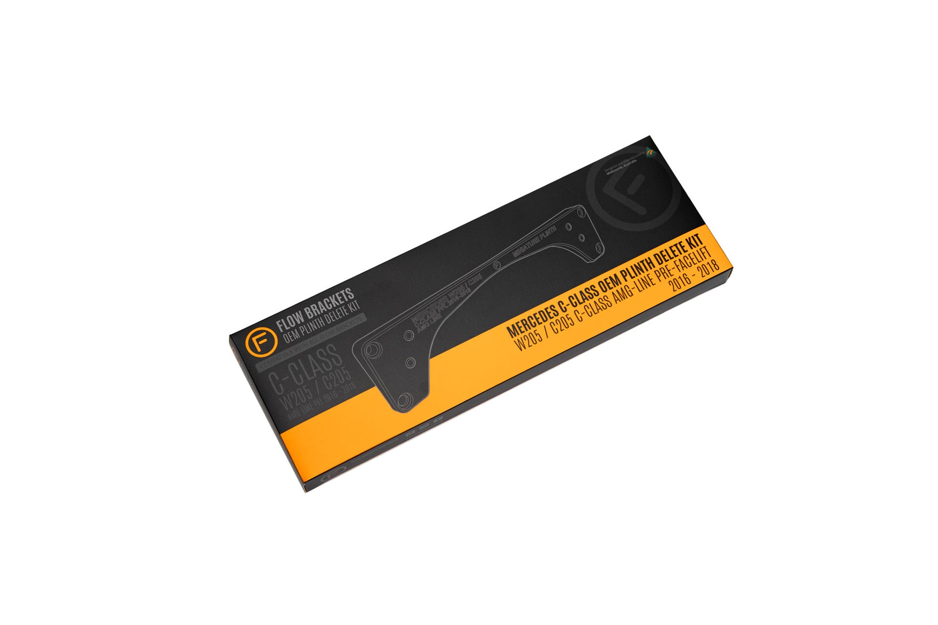 Mercedes C-Class Pre-Facelift 2014-2017 AMG Line W205 / C205 - OEM Plinth Delete Kit (FRONT)