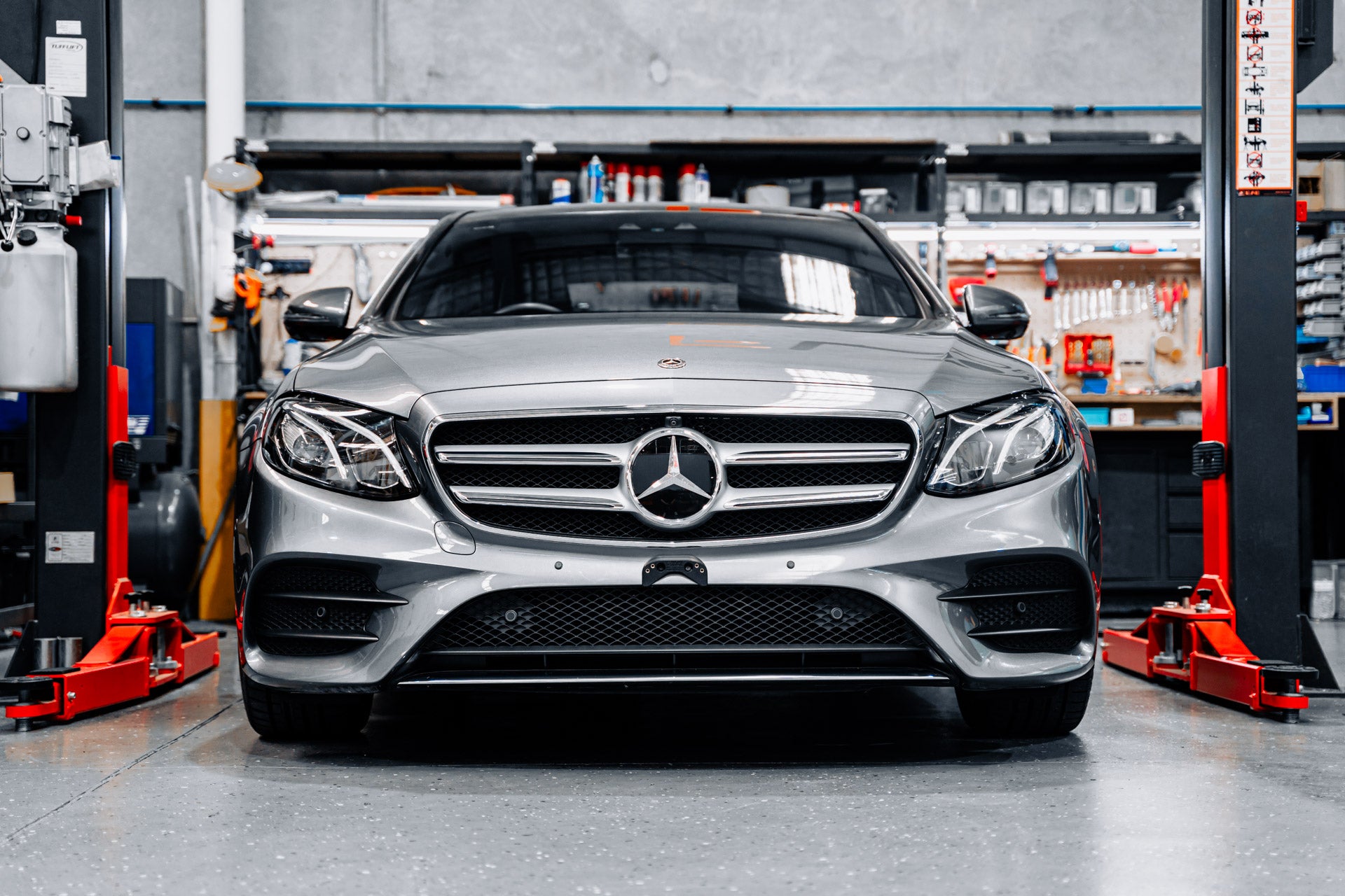 Mercedes E43/E53 AMG-Line PFL W213/C238 2017-2020 - OEM Plinth Delete Kit (FRONT)