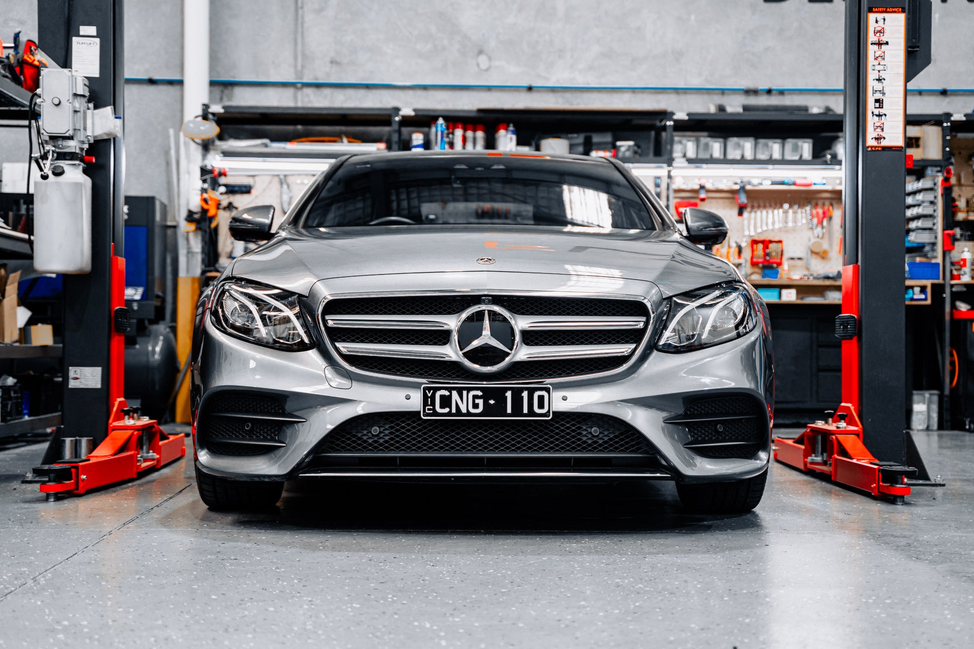 Mercedes E43/E53 AMG-Line PFL W213/C238 2017-2020 - OEM Plinth Delete Kit (FRONT)