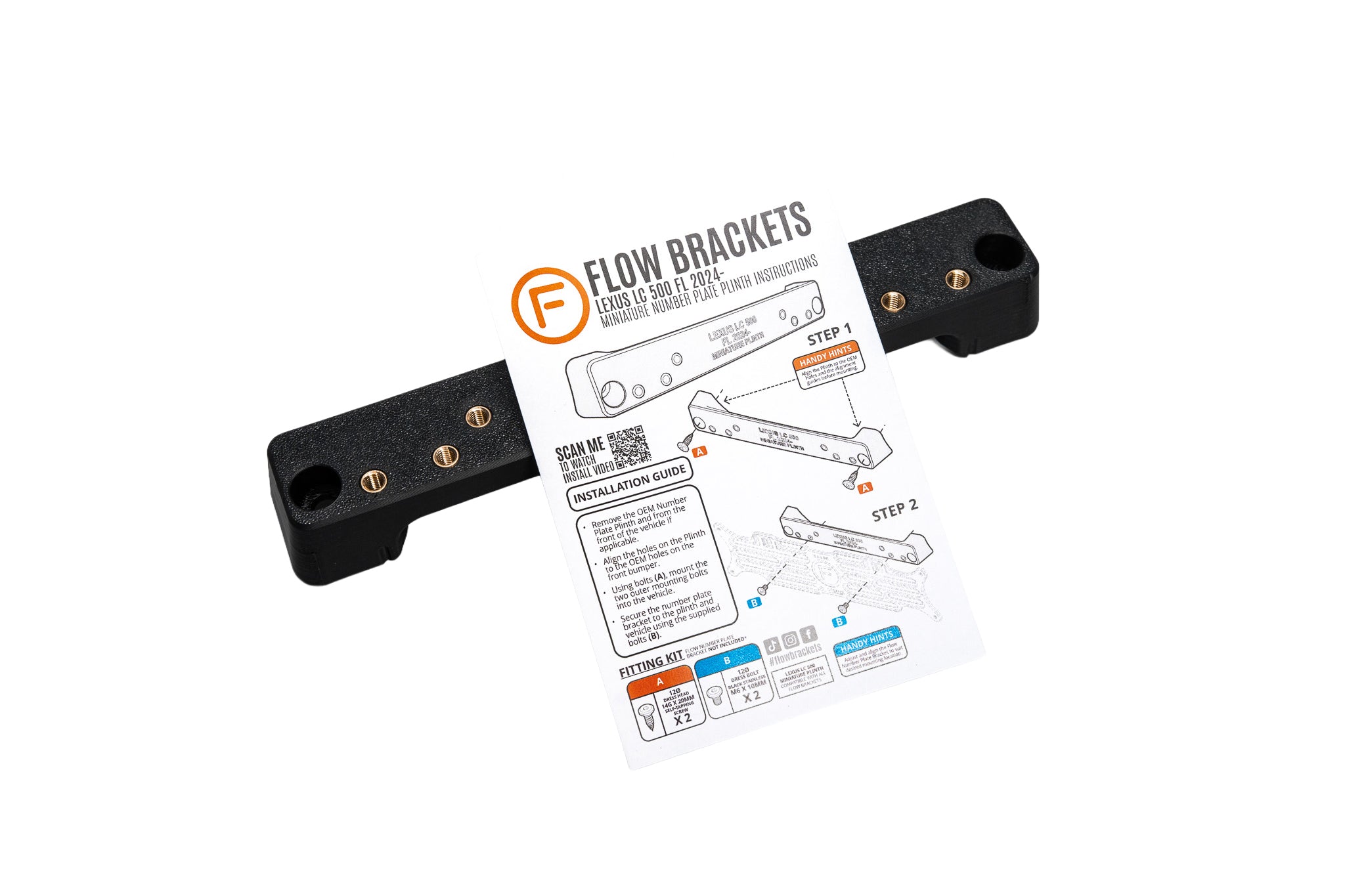 Lexus LC500 FL 2024-Current - OEM Plinth Delete Kit (FRONT)