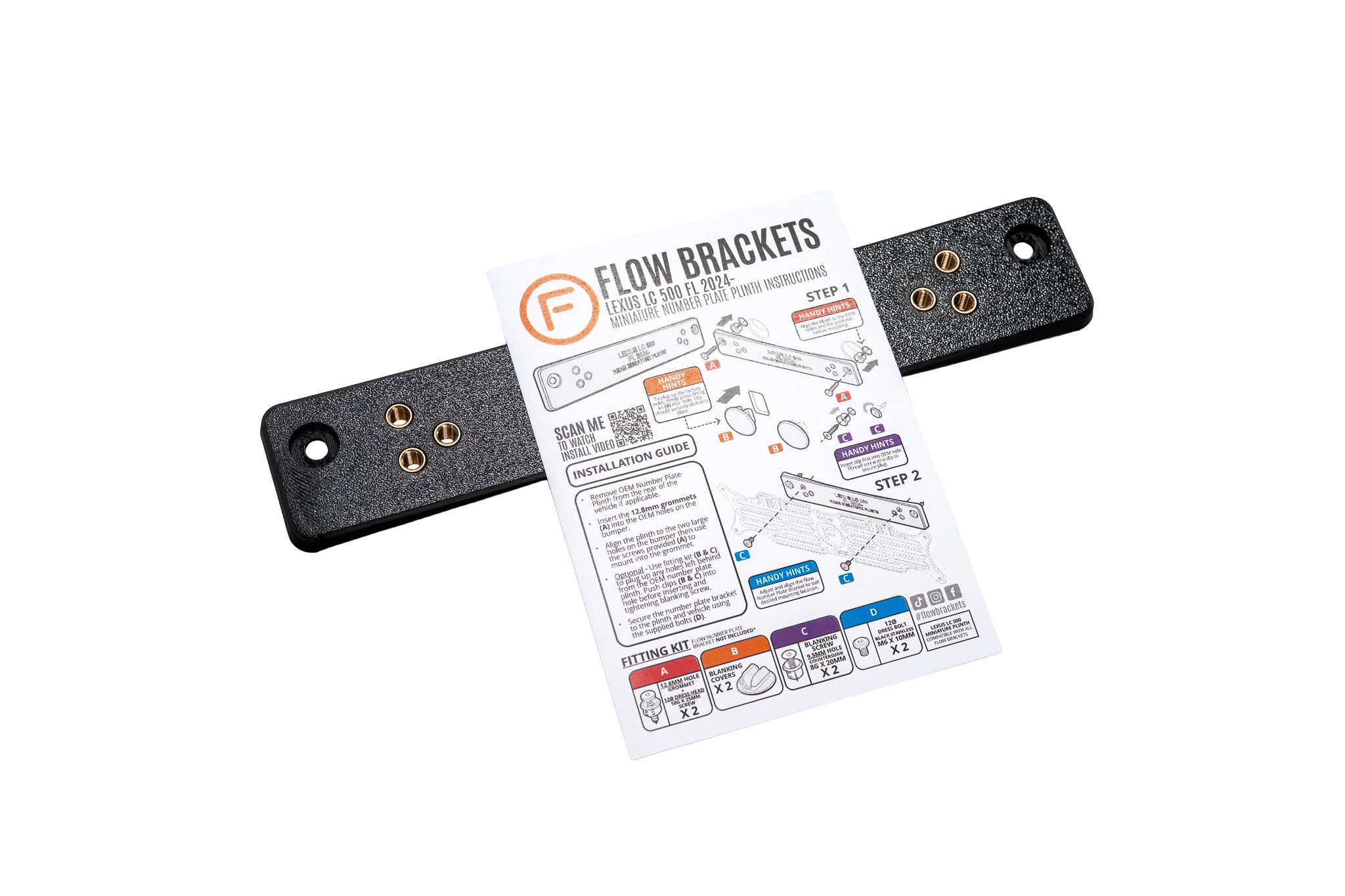 Lexus LC500 FL 2024-Current - OEM Rear Plinth Delete Kit
