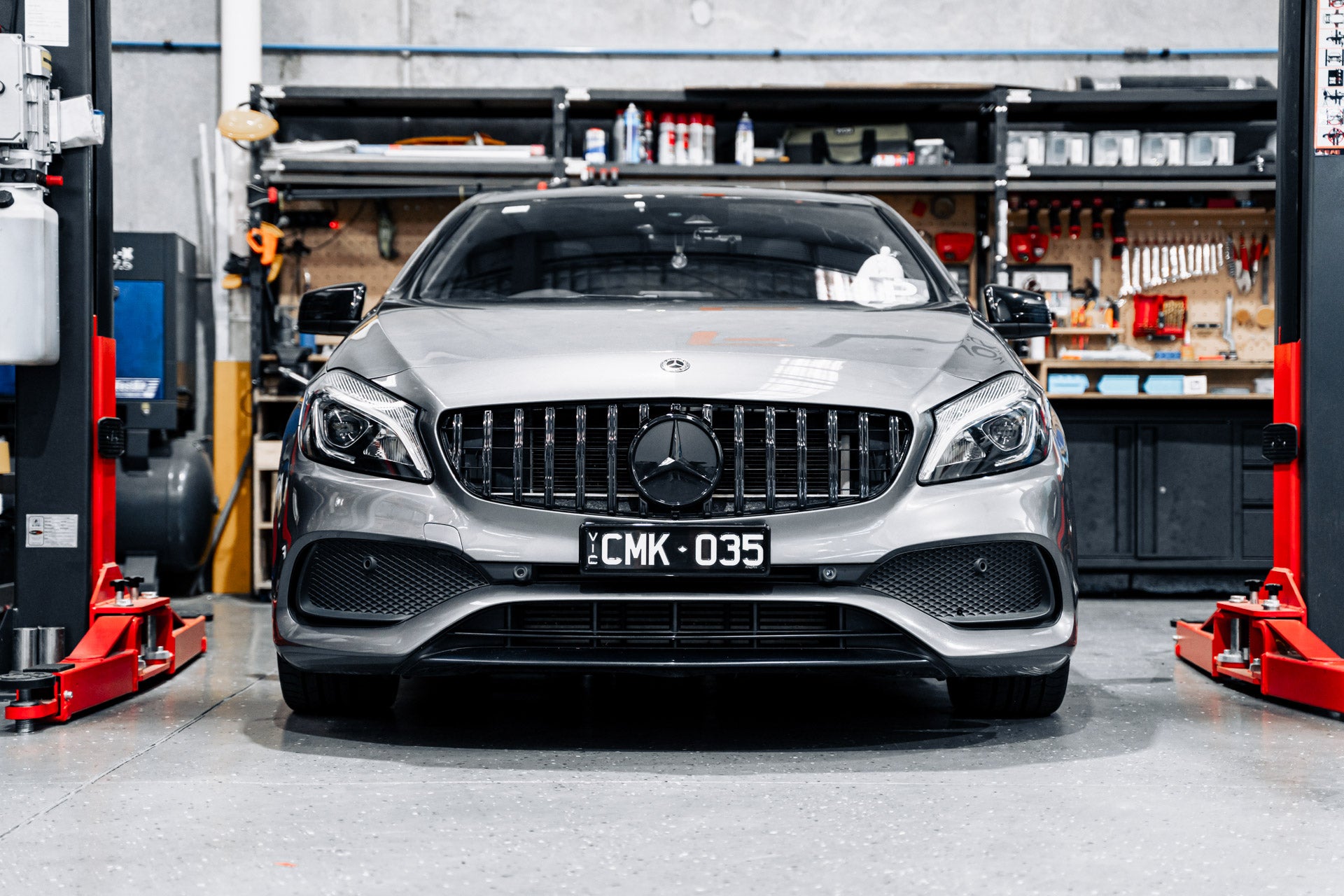 Mercedes A-Class W176 Facelift 2016-2018 - OEM Plinth Delete Kit (FRONT)