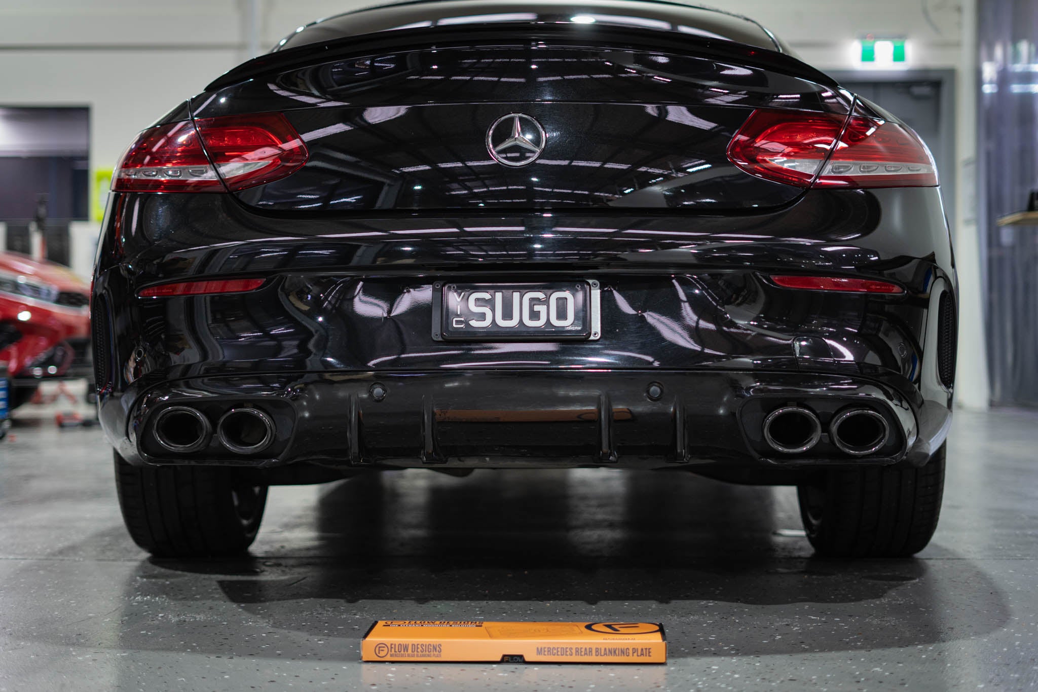 Mercedes Rear Blanking Plate - 3-5 Character Slimline