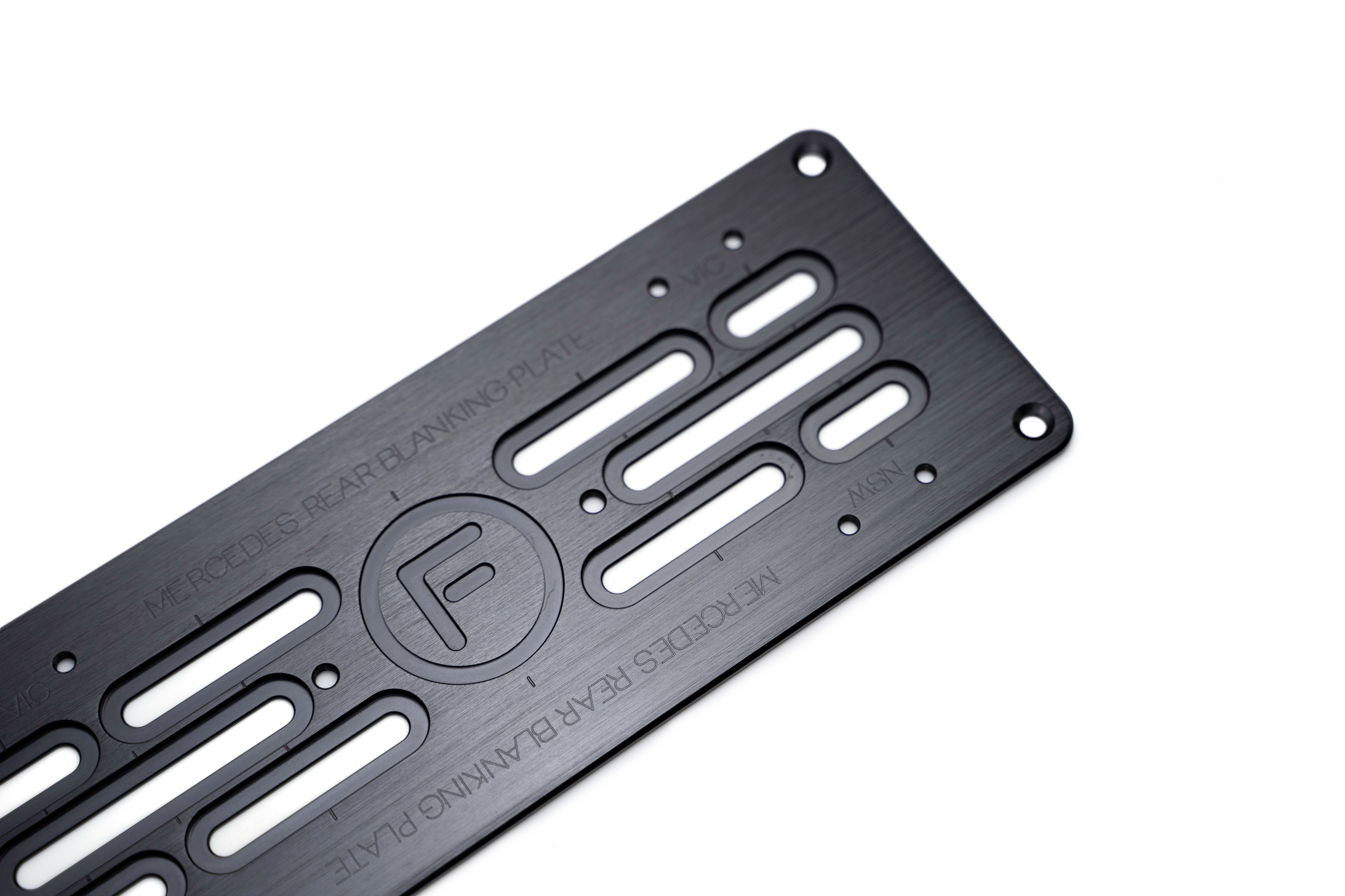 Mercedes Rear Blanking Plate - 3-5 Character Slimline