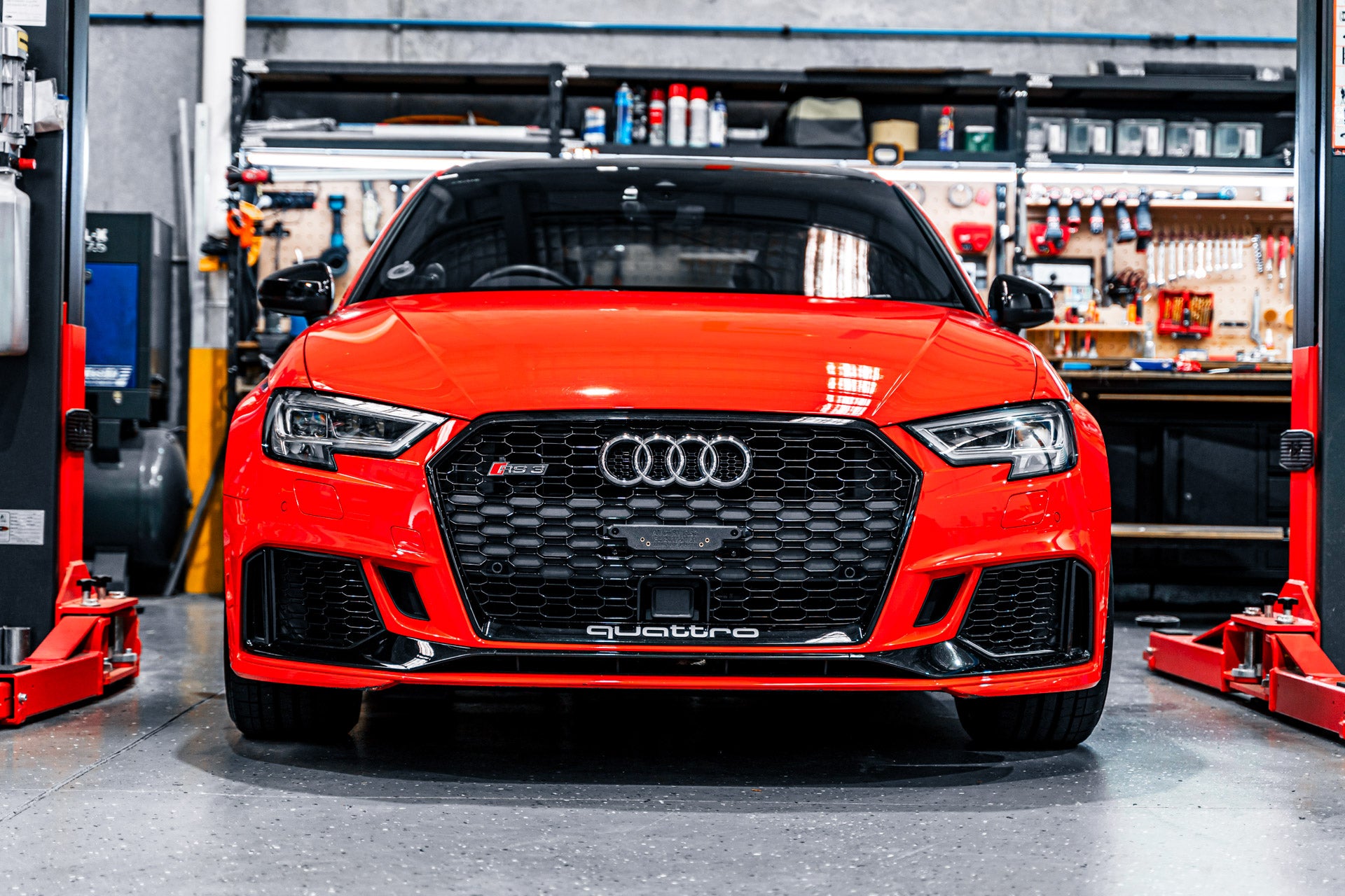 Audi 8V RS3 FL 2017-2020 - OEM Plinth Delete Kit (FRONT)