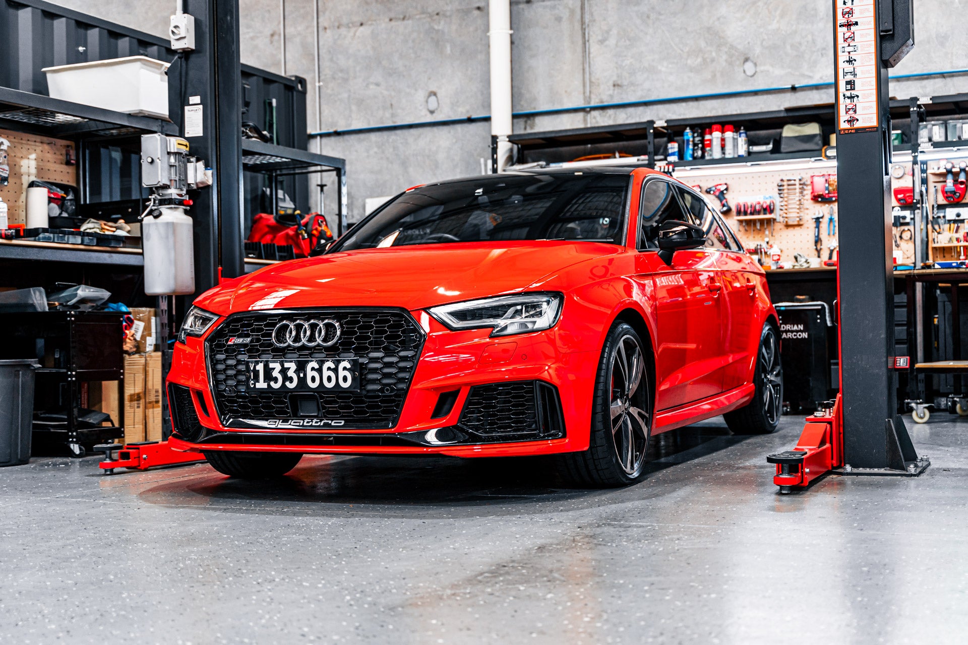 Audi 8V RS3 FL 2017-2020 - OEM Plinth Delete Kit (FRONT)