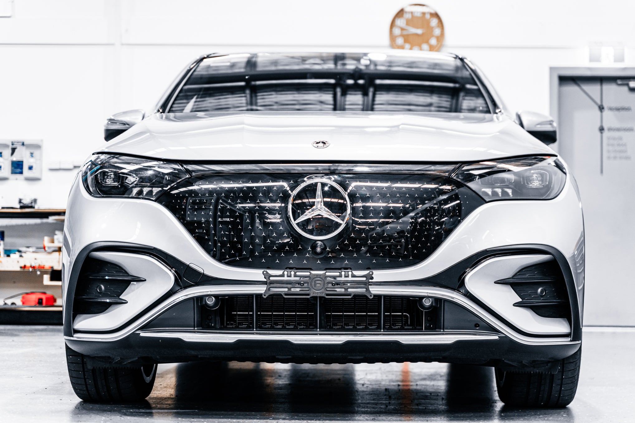 Mercedes X294 EQE SUV 300/ 350/ 53 AMG 2023-Current - OEM Plinth Delete Kit (Front)
