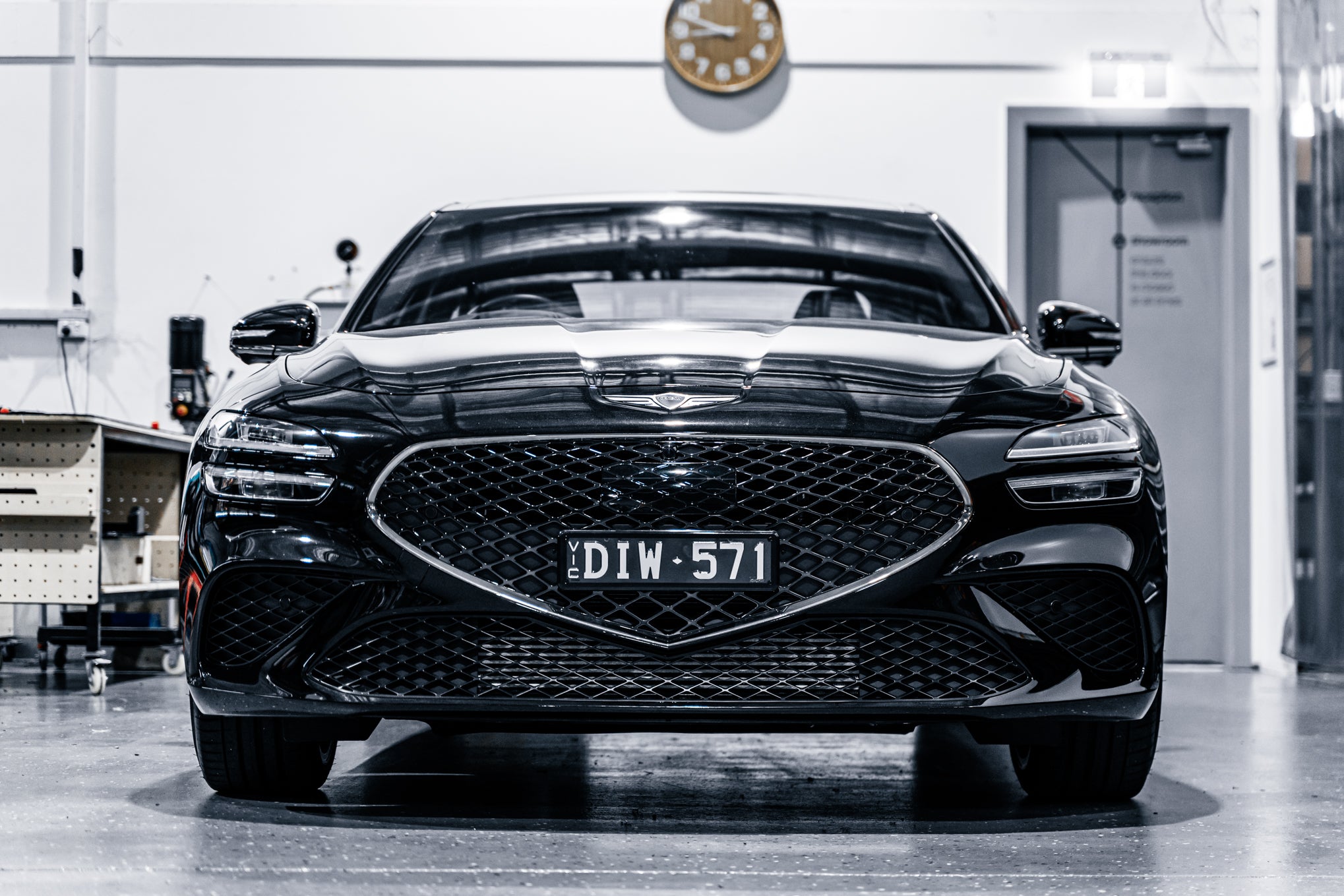 Genesis G70 IK.V2/3 2021-Current - OEM Plinth Delete Kit (FRONT)