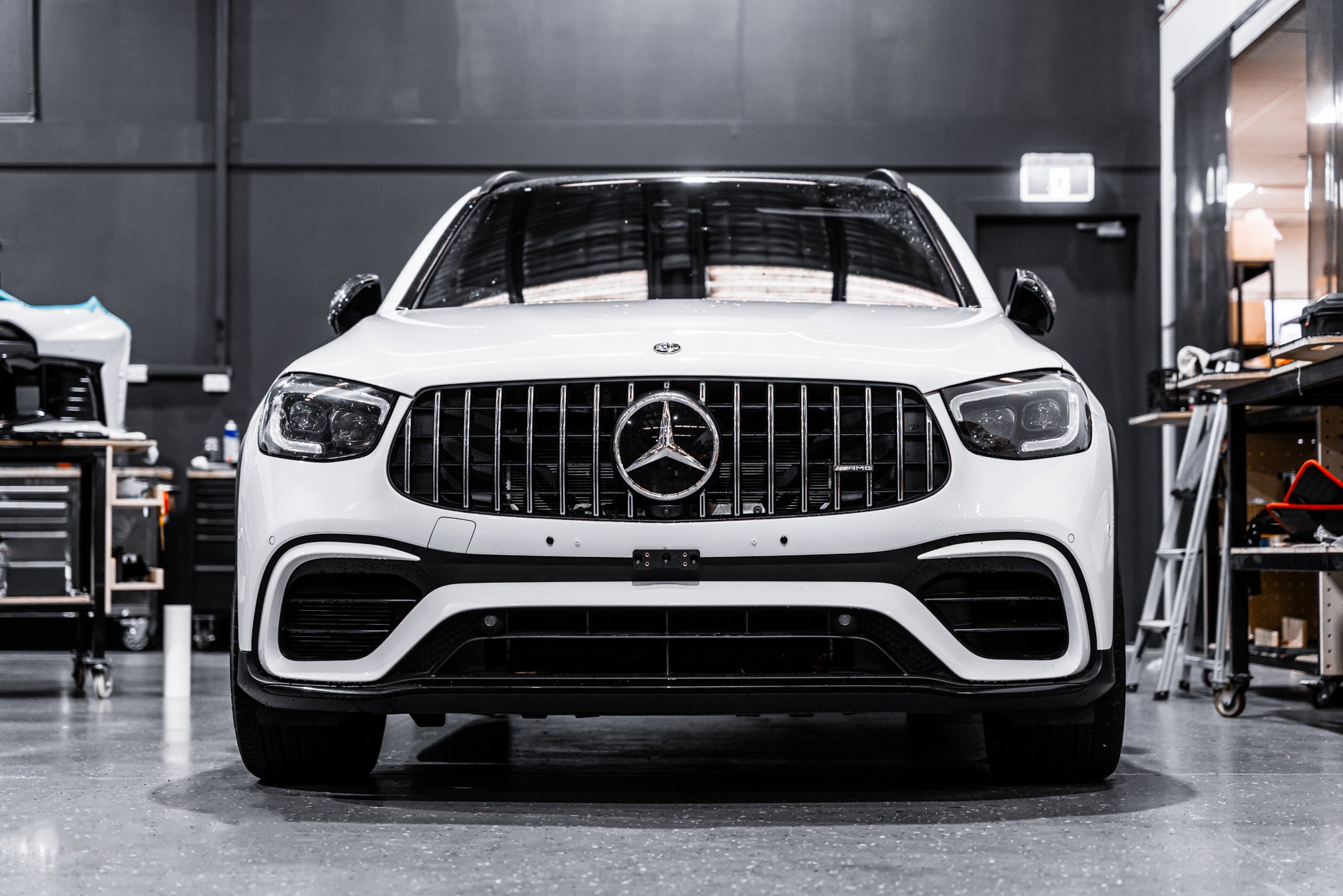 Mercedes GLC 63s AMG Facelift C/X253 2019-2023 - OEM Plinth Delete Kit (FRONT)