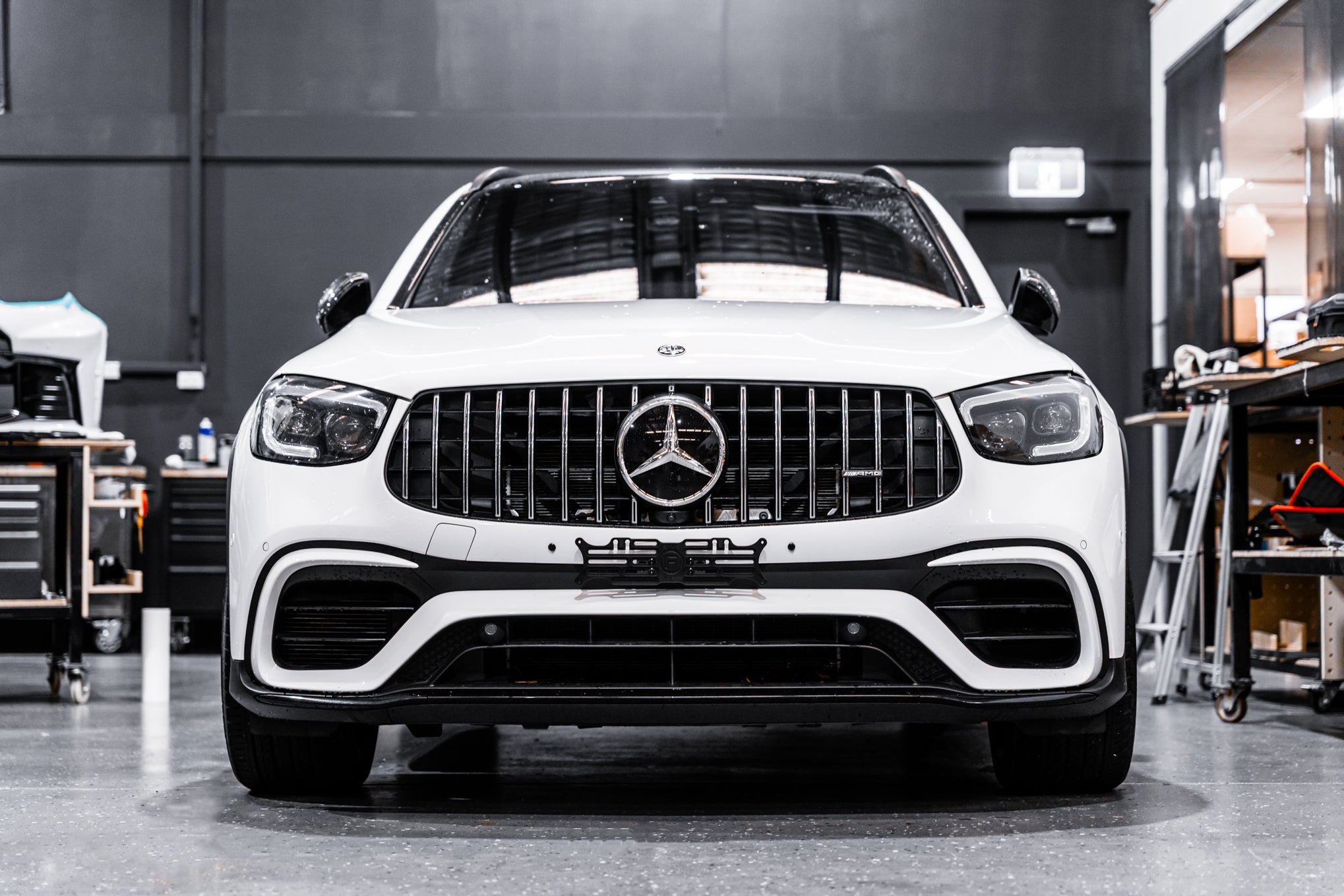 Mercedes GLC 63s AMG Facelift C/X253 2019-2023 - OEM Plinth Delete Kit (FRONT)