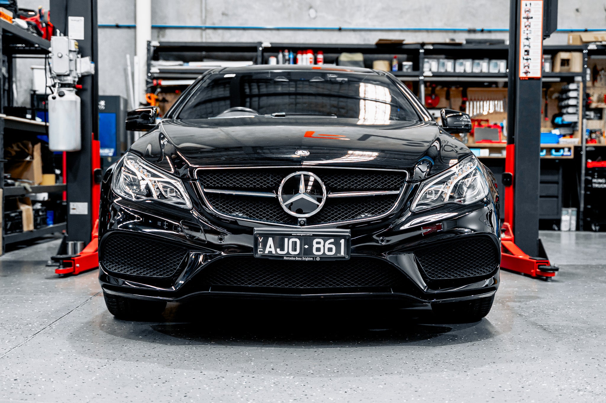 Mercedes C207 E-Class AMG Line FL - OEM Plinth Delete Kit (FRONT)