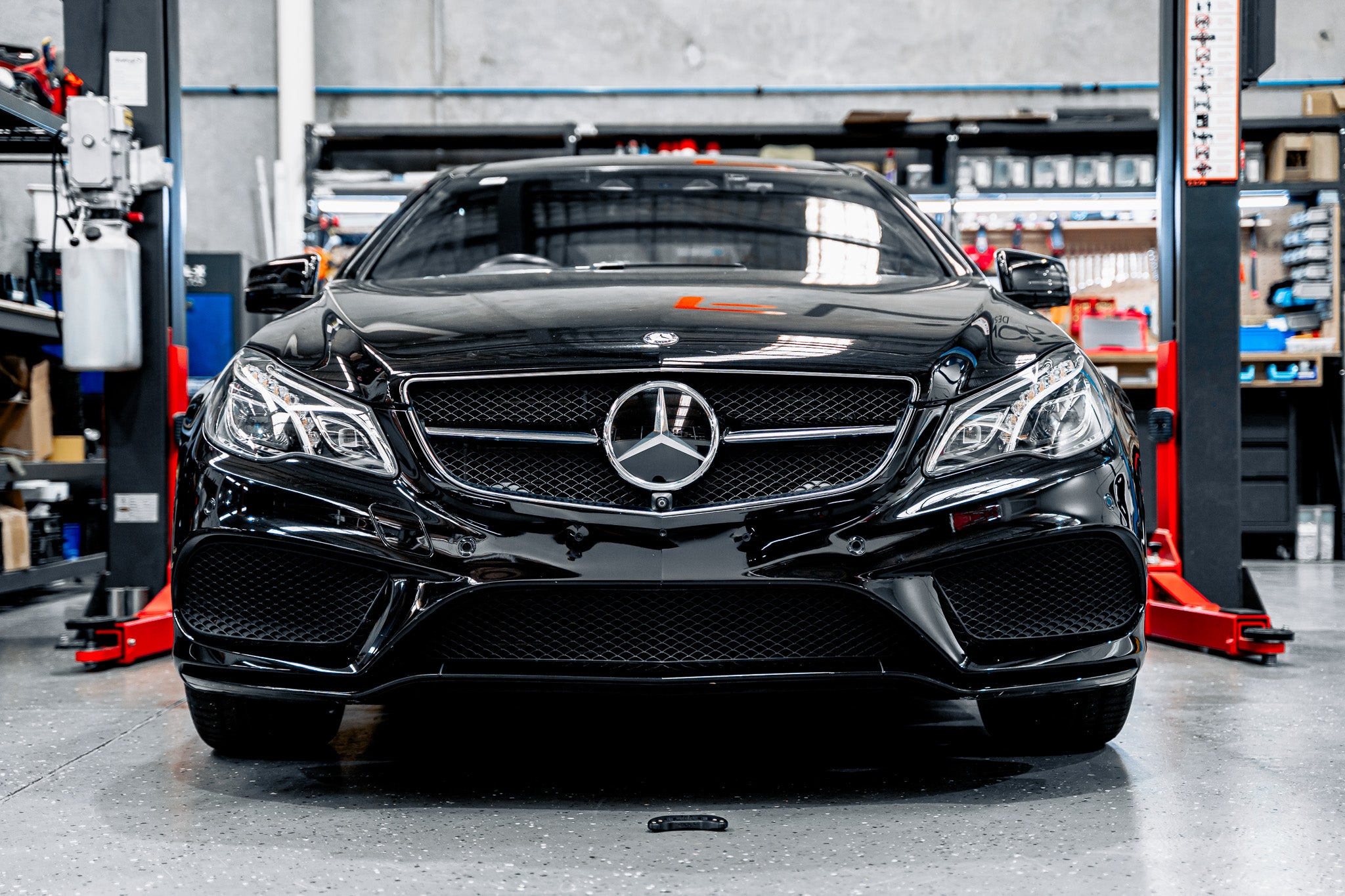 Mercedes C207 E-Class AMG Line FL - OEM Plinth Delete Kit (FRONT)