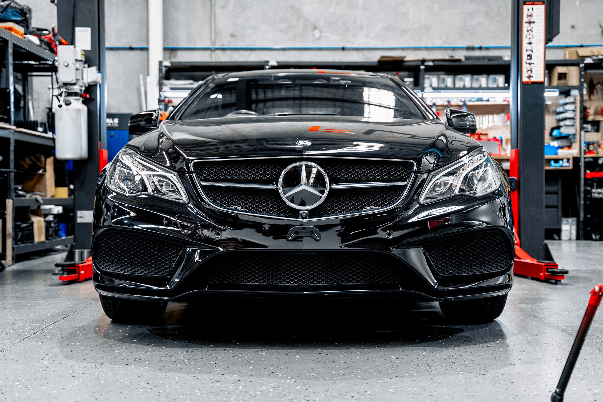 Mercedes C207 E-Class AMG Line FL - OEM Plinth Delete Kit (FRONT)