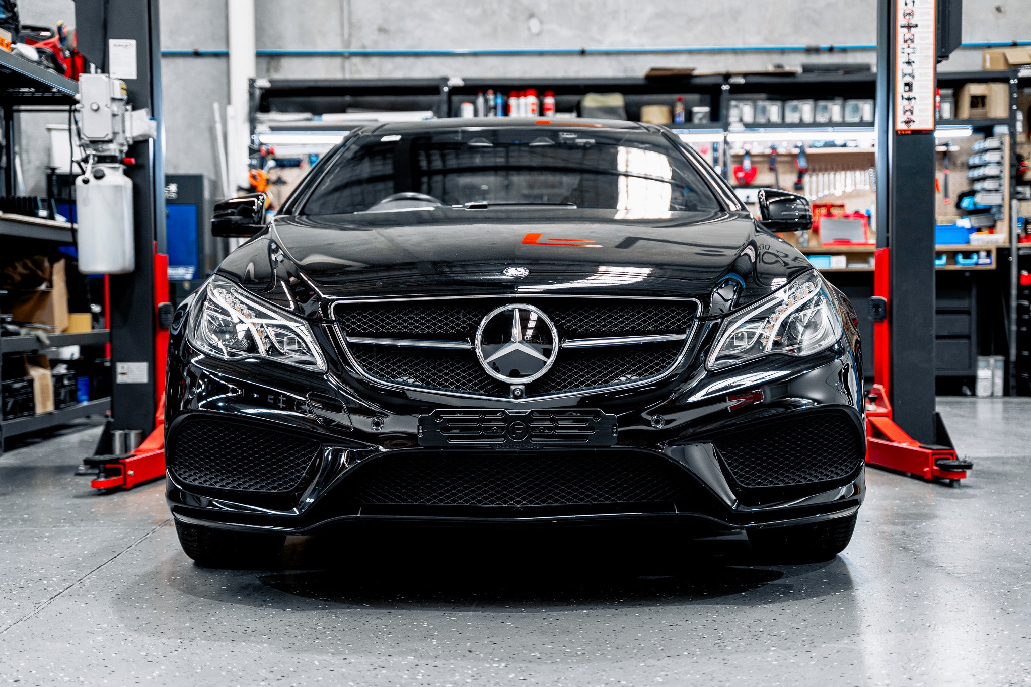 Mercedes C207 E-Class AMG Line FL - OEM Plinth Delete Kit (FRONT)