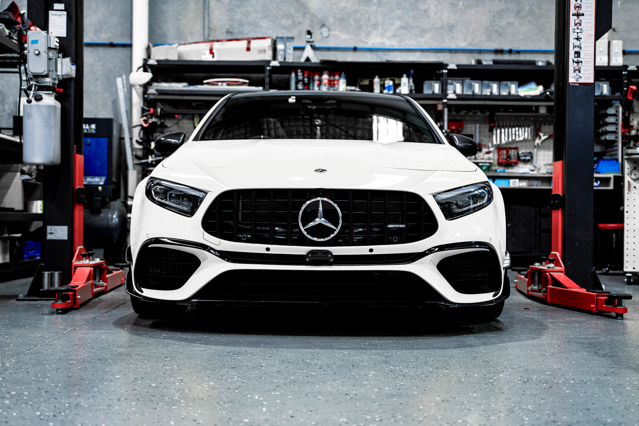 Mercedes A45s AMG W177 FACELIFT 2023-CURRENT OEM Plinth Delete Kit (FRONT)