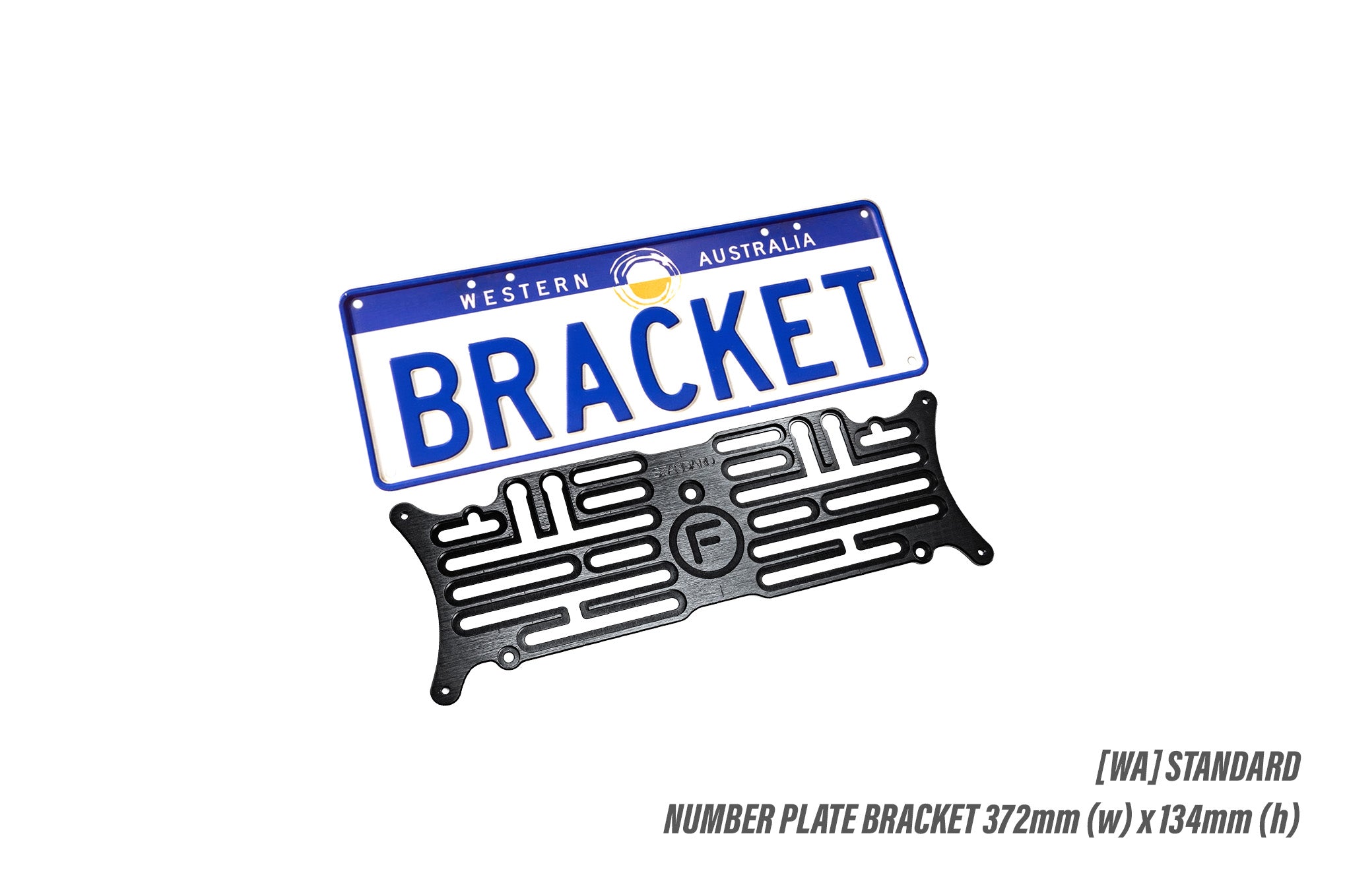 WA] Standard - Number Plate Bracket 372mm (w) x 134mm (h)