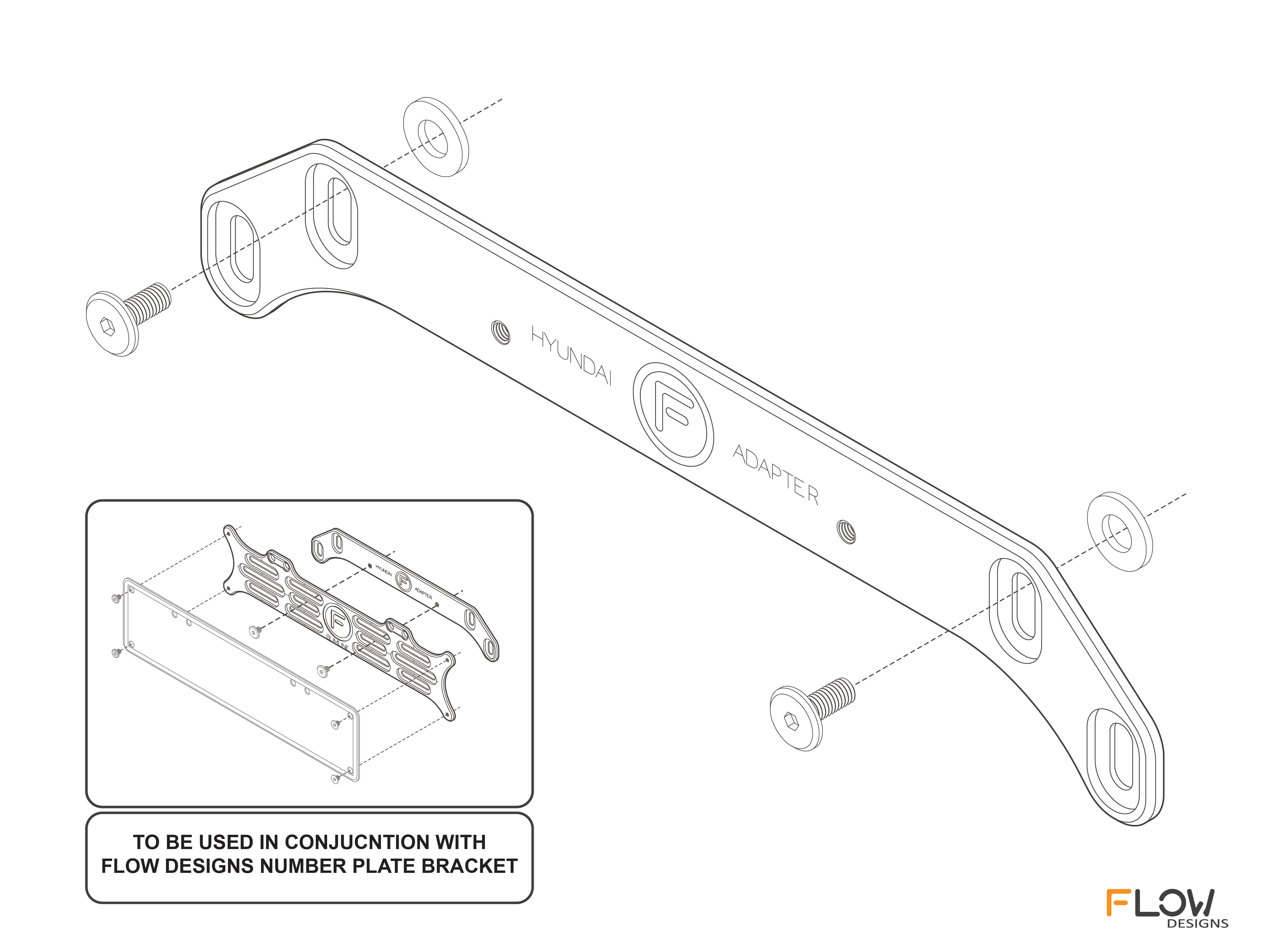 Hyundai Rear Adapter Plate