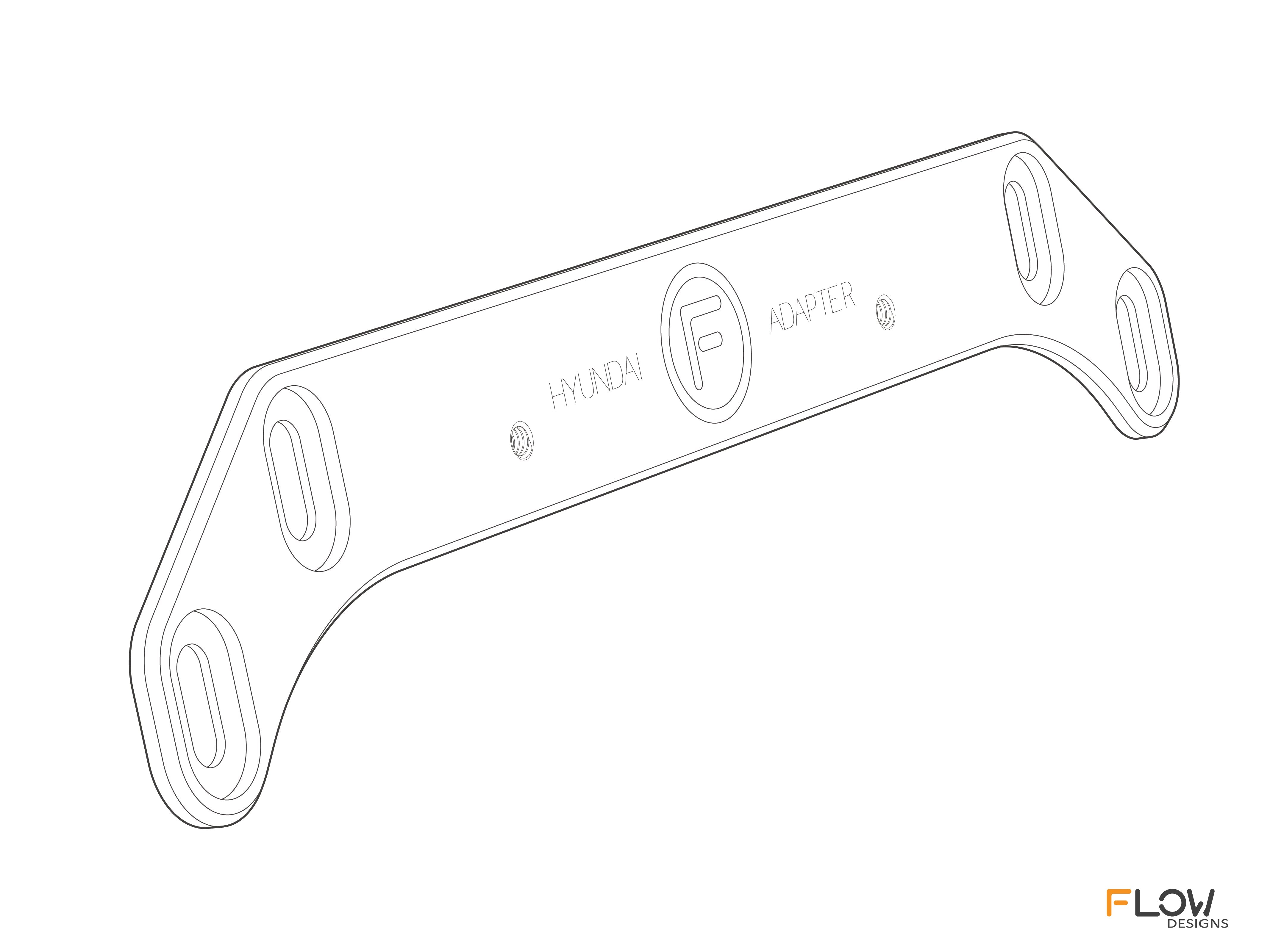 Hyundai Rear Adapter Plate