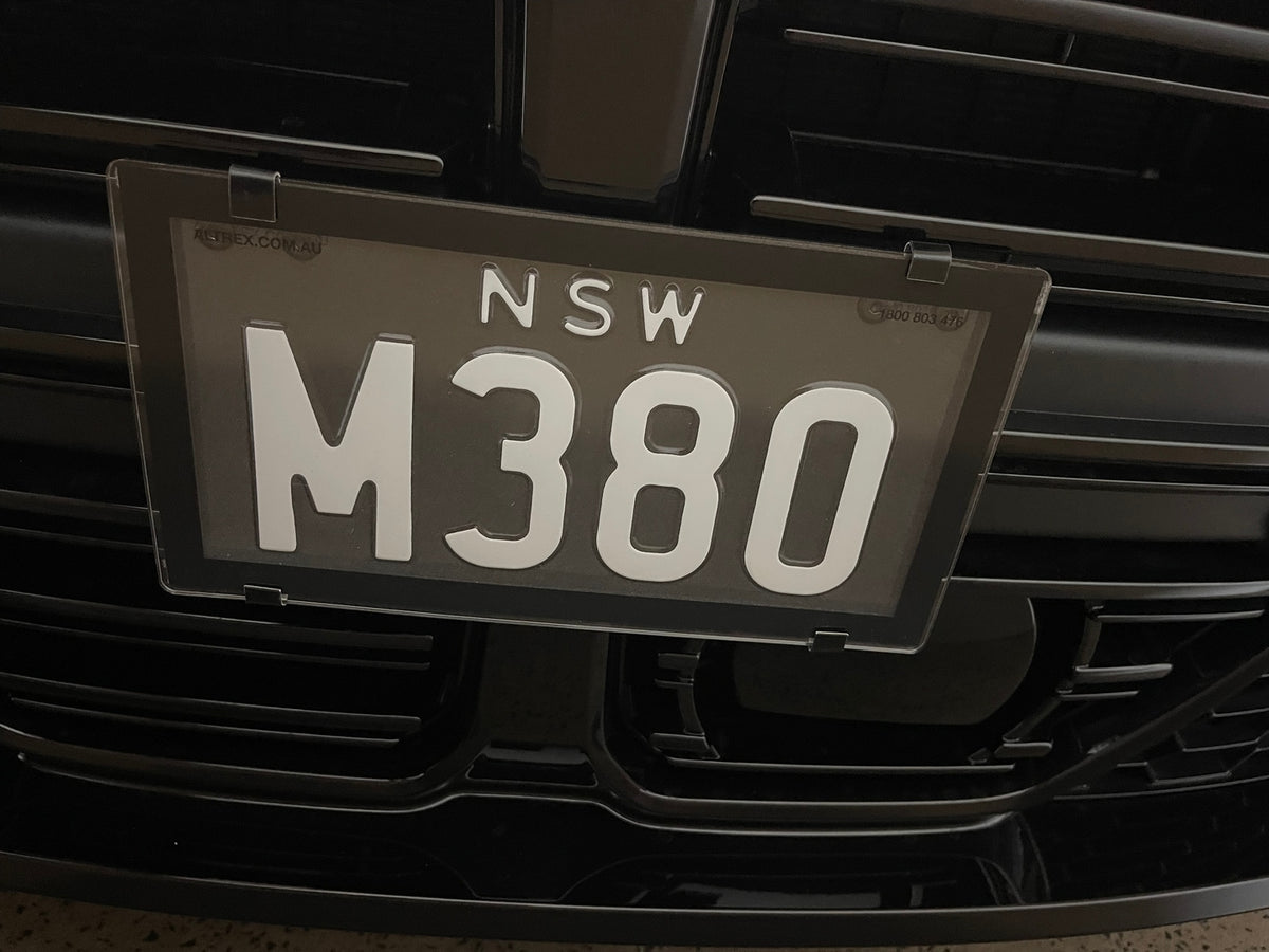 ALTREX NSW 3-4 Character Traditional Number Plate Cover 254mm (w) X 134mm (h)