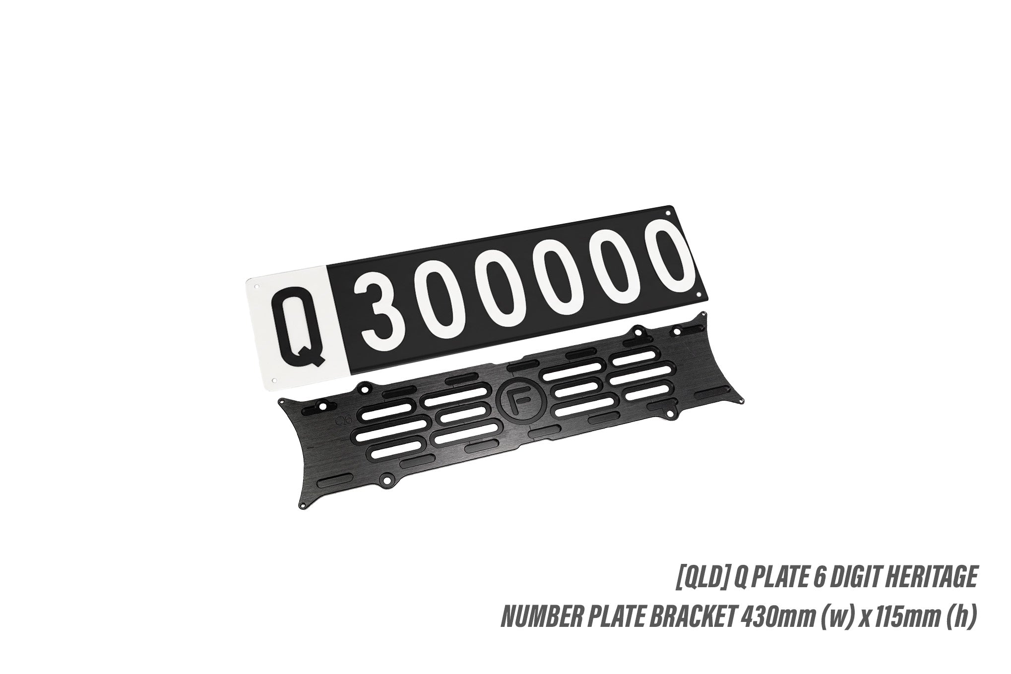 [QLD] Q PLATE 6 Digit Heritage - Q6 Number Plate Bracket