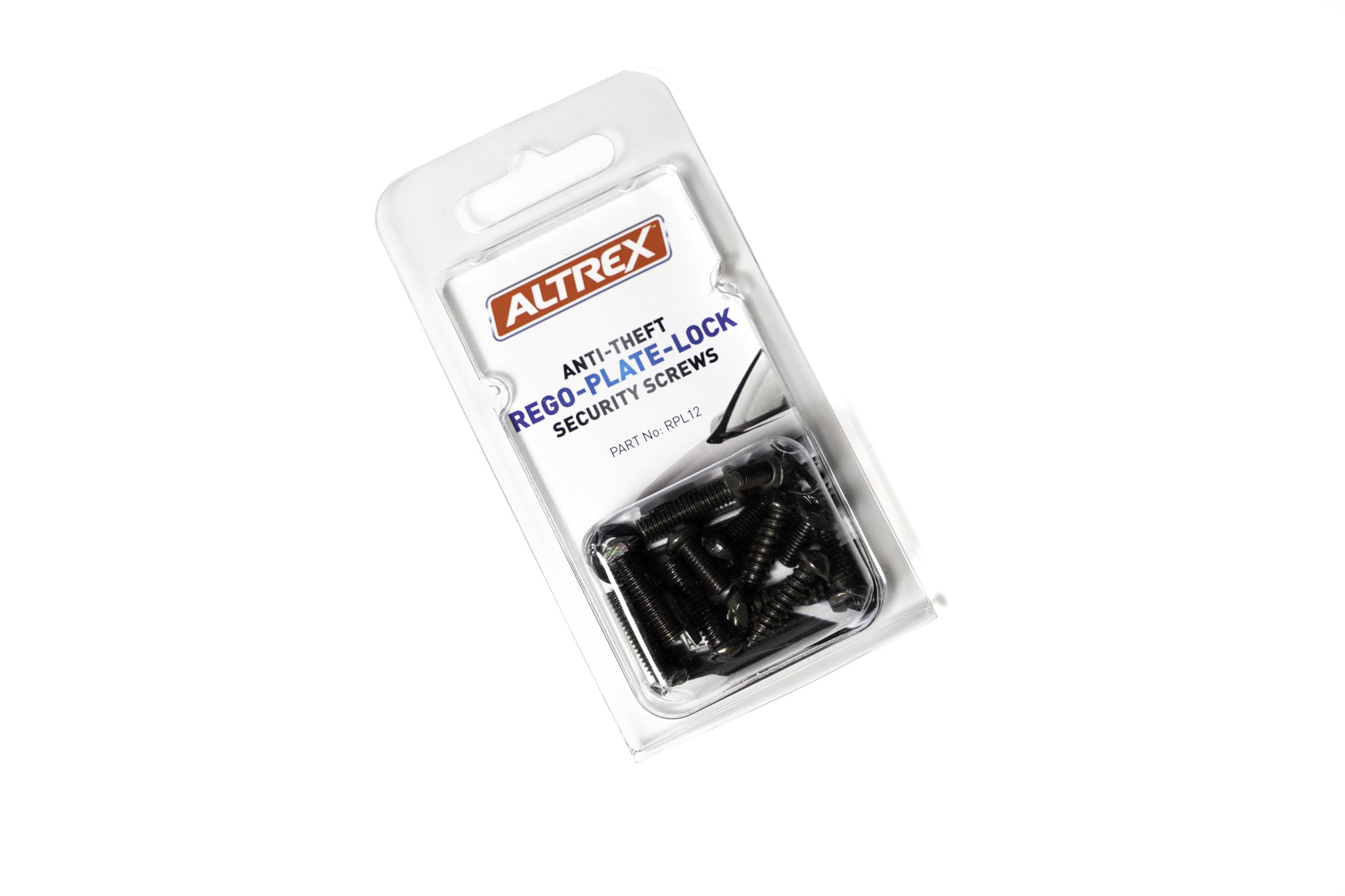 Rego Plate Lock Anti-Theft Security Screws by Altrex