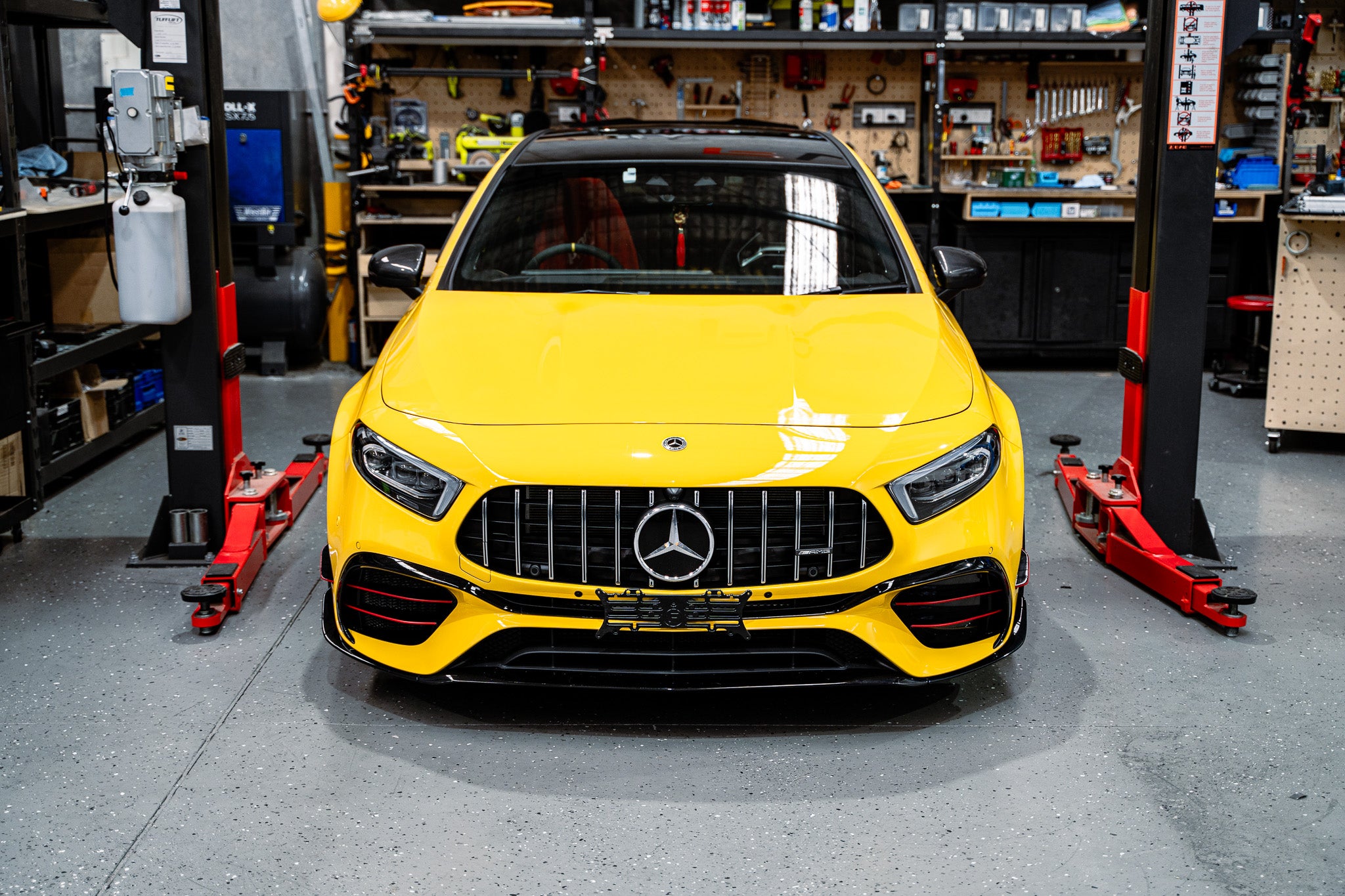 Mercedes A45s AMG W177 2019-2024 OEM Plinth Delete Kit (FRONT)
