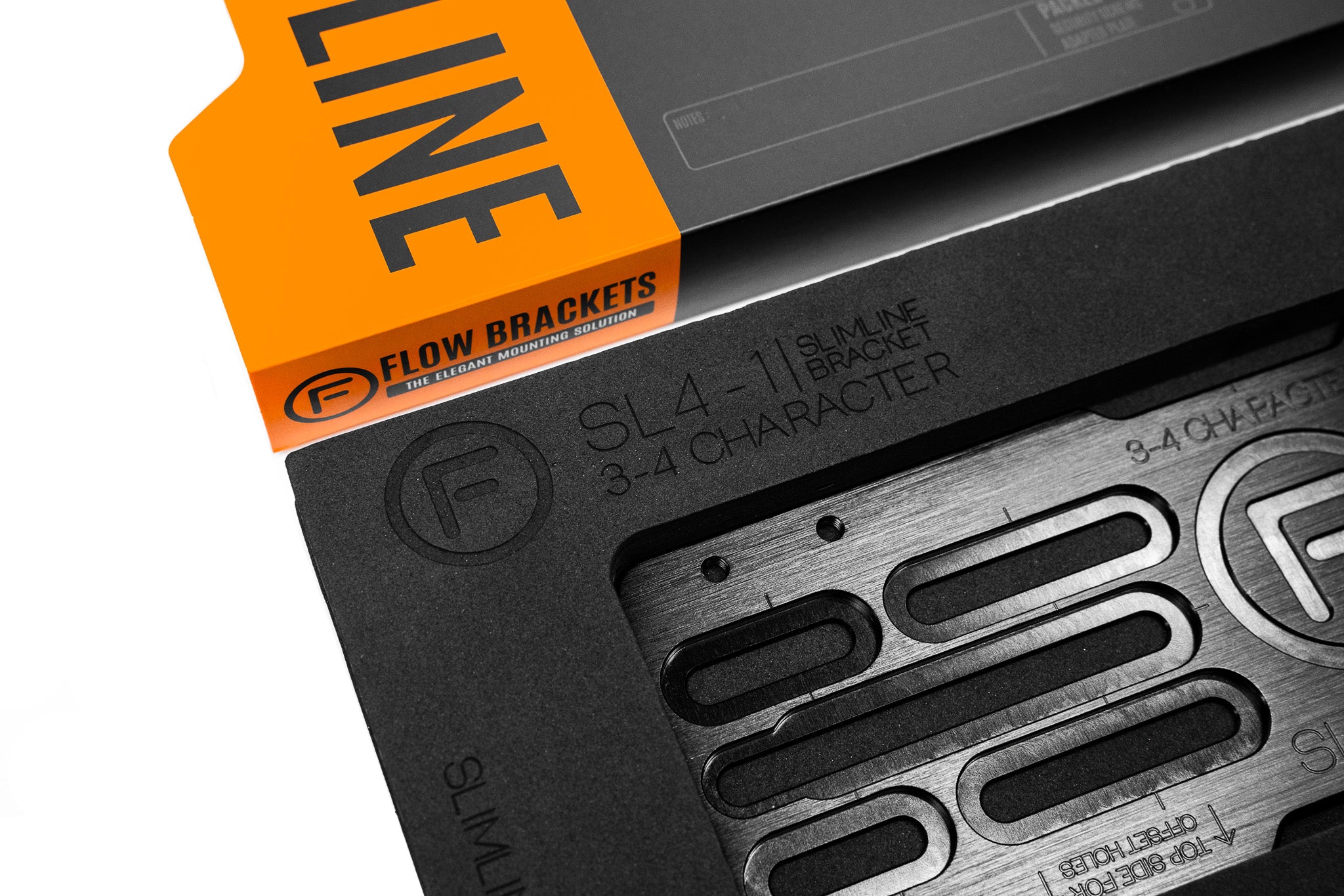[VIC] Slimline SL4-1 - 250mm (h) x 100mm (w) Number Plate Bracket