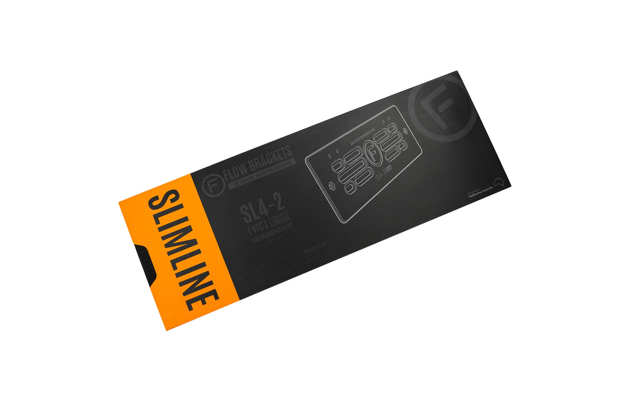 [VIC] Slimline SL4-2 - 250mm (h) x 100mm (w) Number Plate Bracket