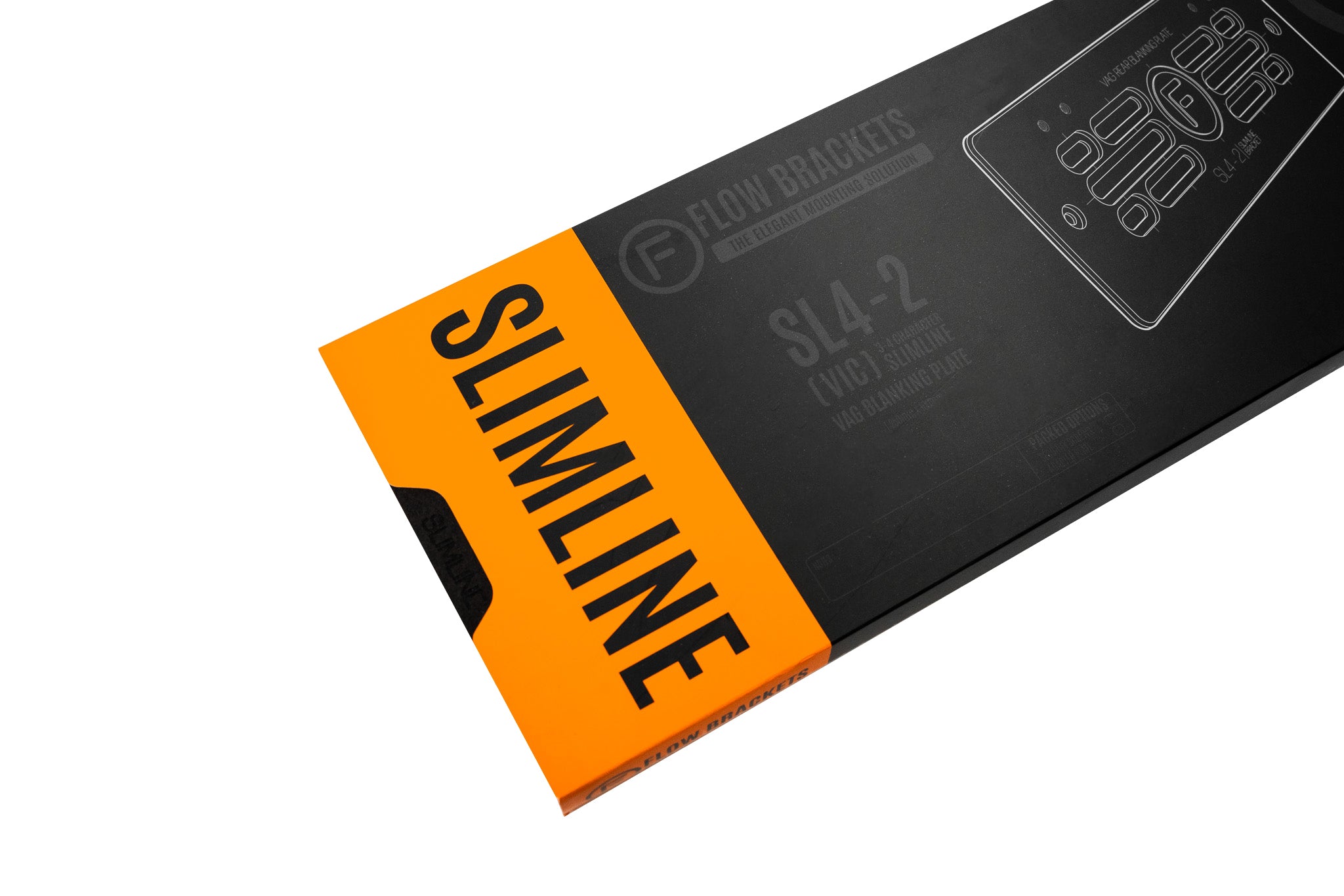 [VIC] Slimline SL4-2 - 250mm (h) x 100mm (w) Number Plate Bracket