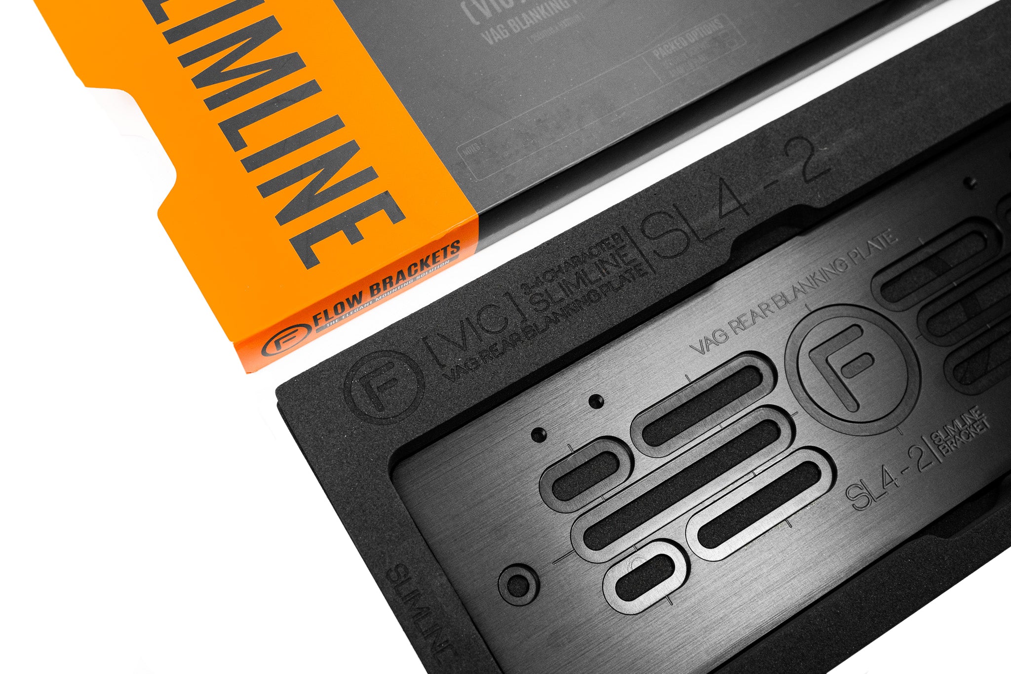 [VIC] Slimline SL4-2 - 250mm (h) x 100mm (w) Number Plate Bracket