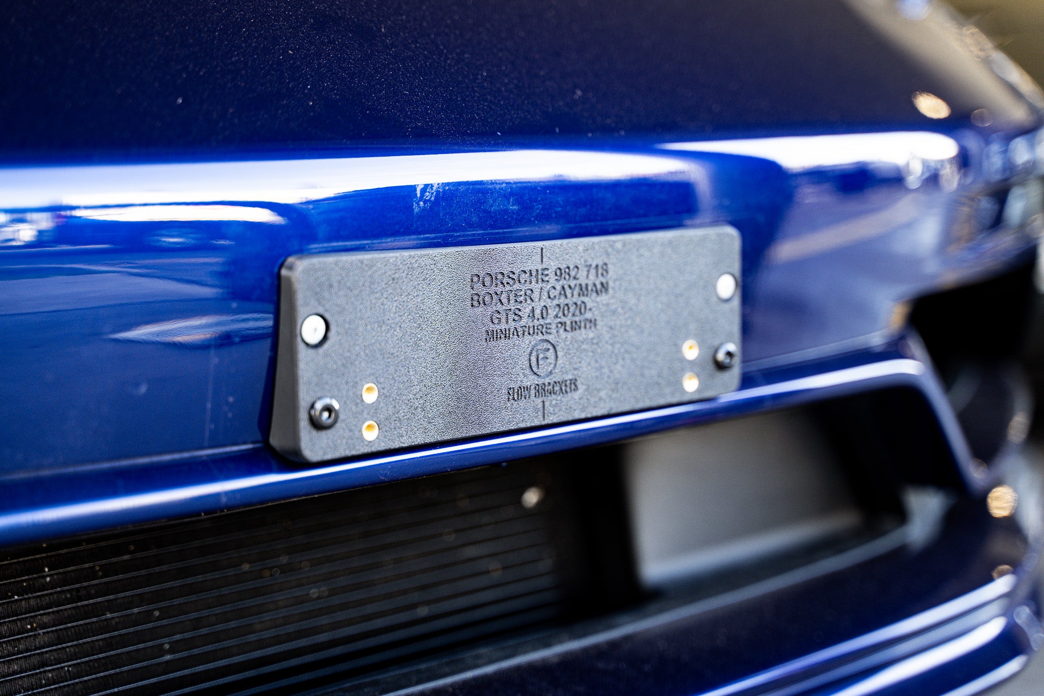 Porsche 982 718 Boxter/Cayman GTS (Sport Design) 2016-Current - Miniature Plinth (FRONT)