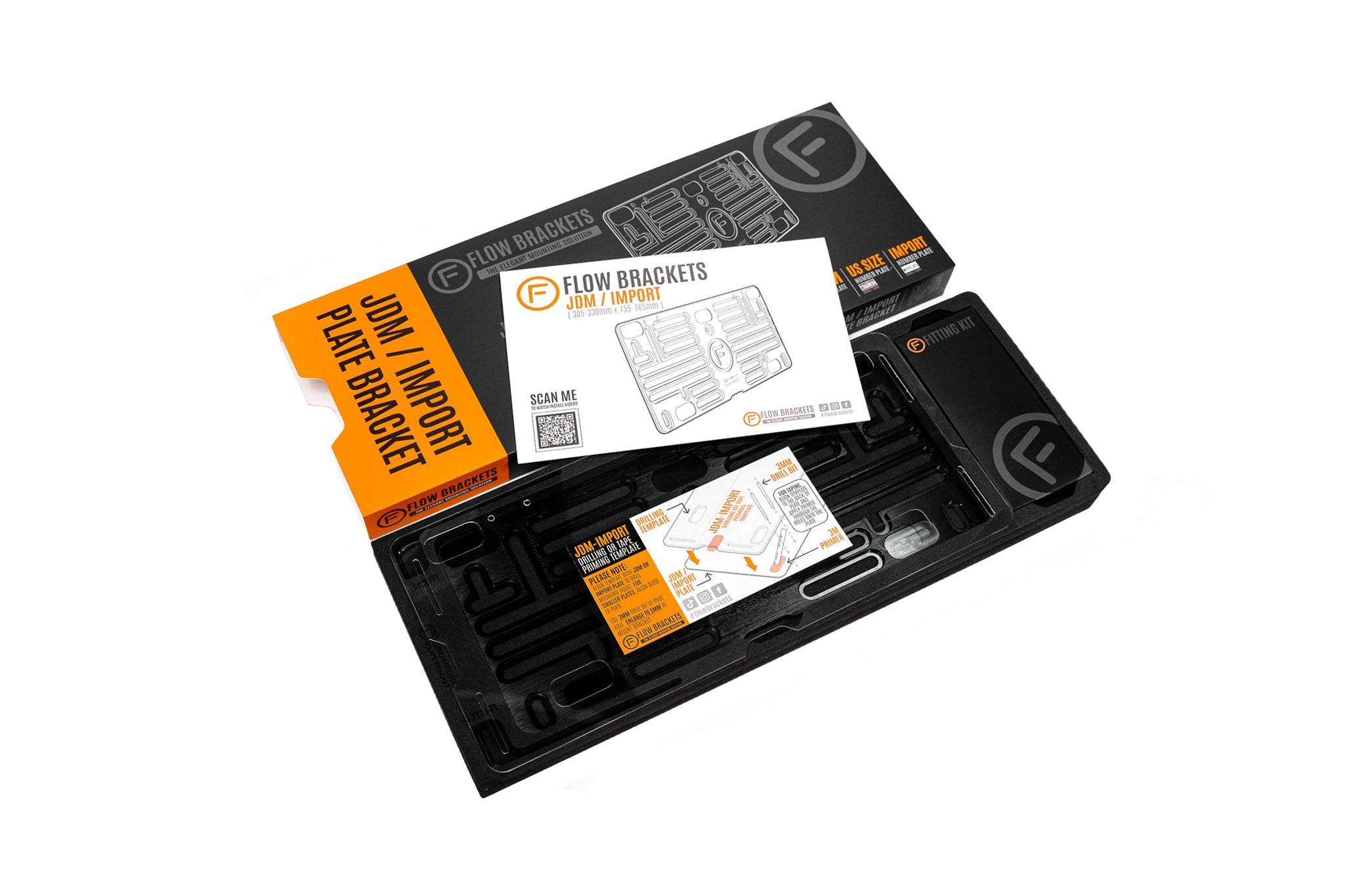 [VIC/NSW/QLD/TAS] Import Plate - Number Plate Bracket - 305mm (w) x 155m (h)