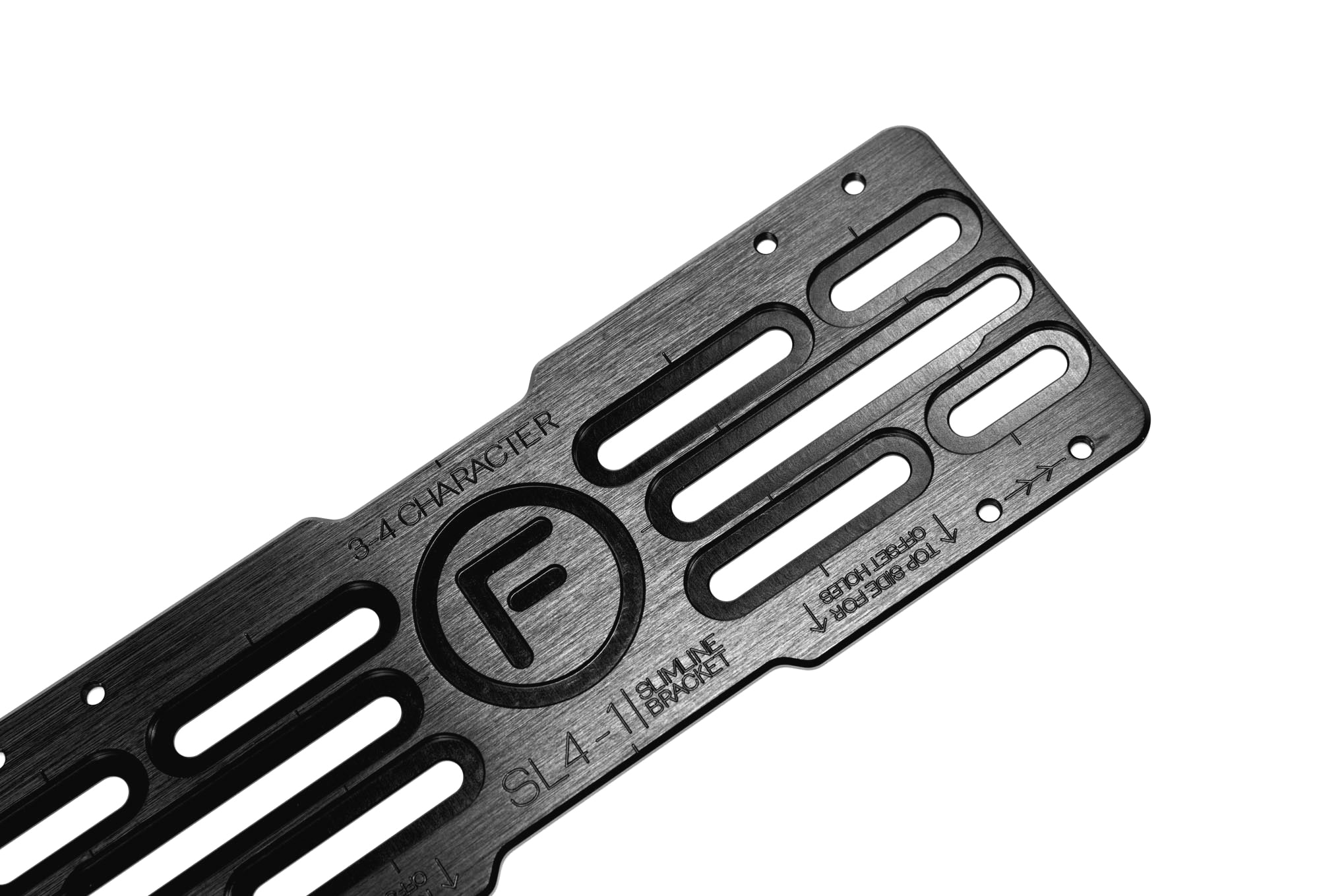 [VIC] Slimline 3-4 Character - Number Plate Bracket 250mm (h) x 100mm (w)