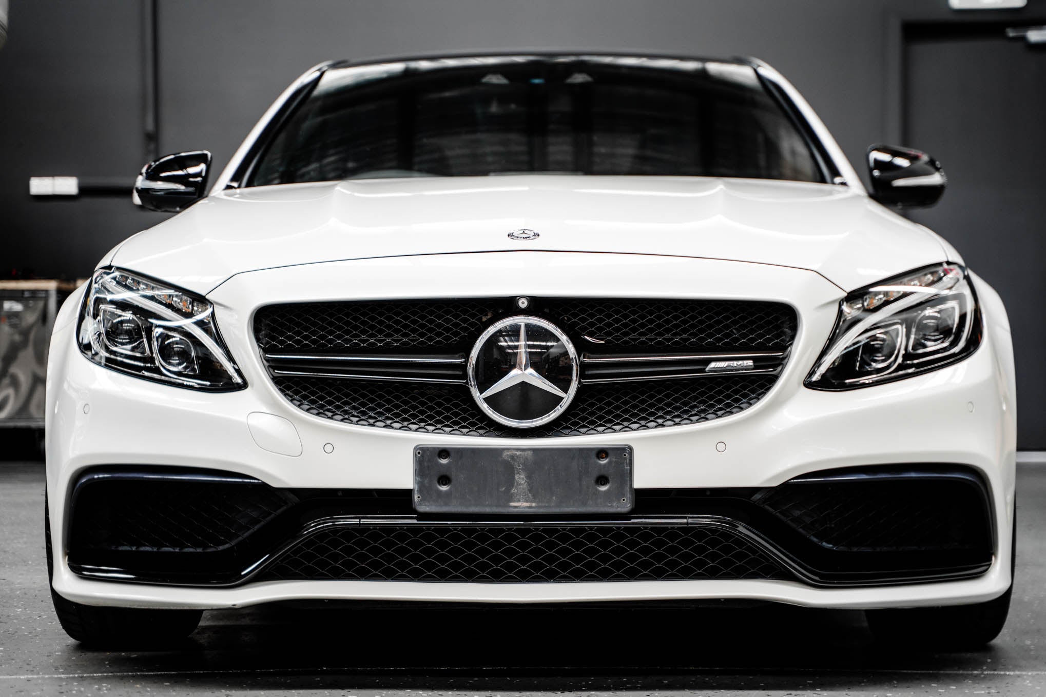Mercedes C63s AMG W205 - OEM Plinth Delete Kit (FRONT)