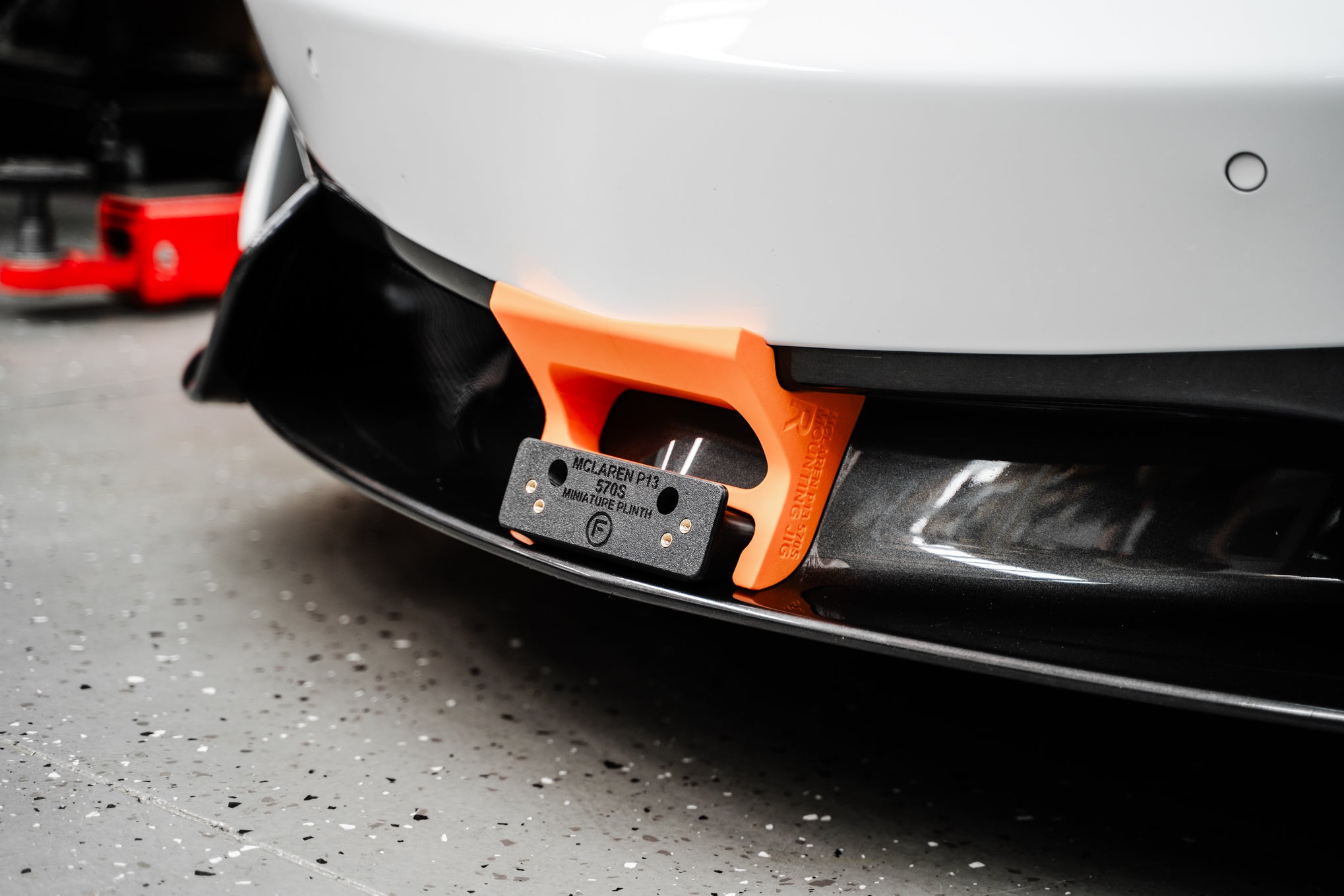 McLaren P13 570s  - Miniature Plinth (FRONT)