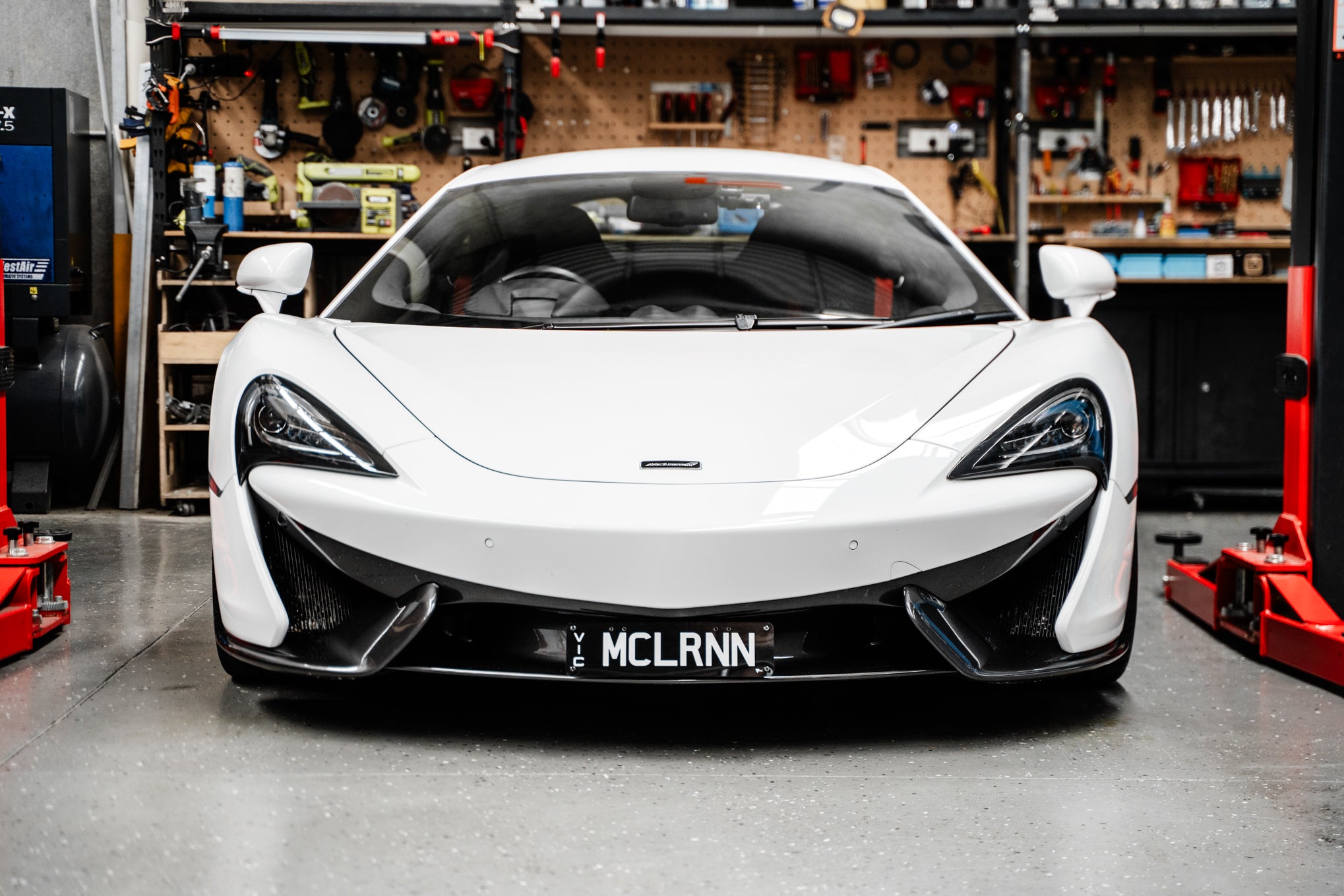 McLaren P13 570s  - Miniature Plinth (FRONT)