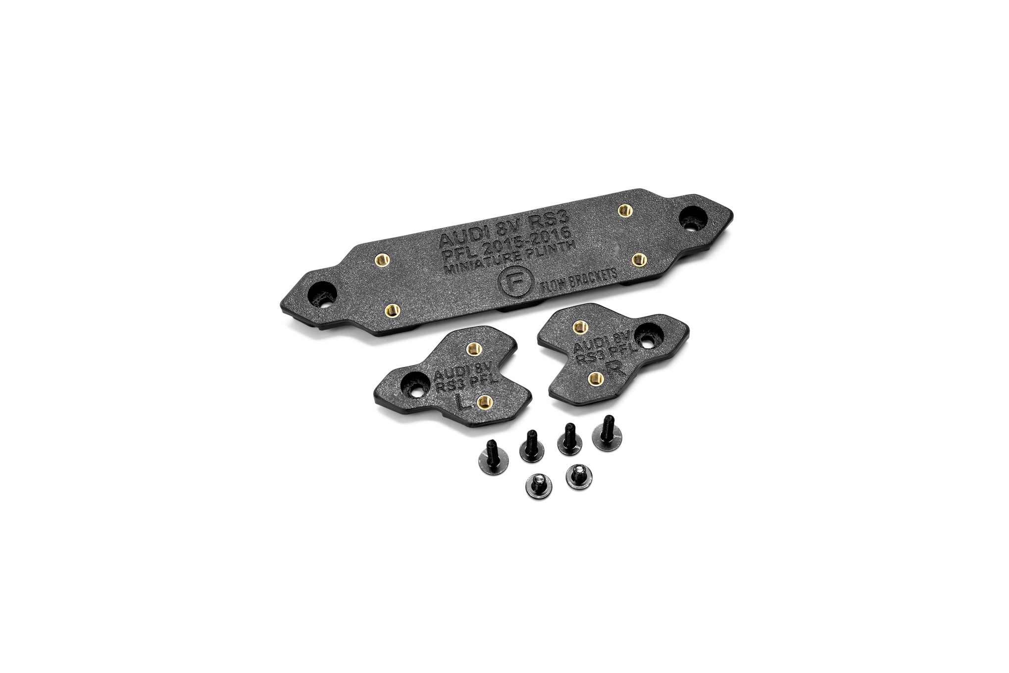 Audi 8V RS3 PFL 2015-2016 - OEM Plinth Delete Kit (FRONT)