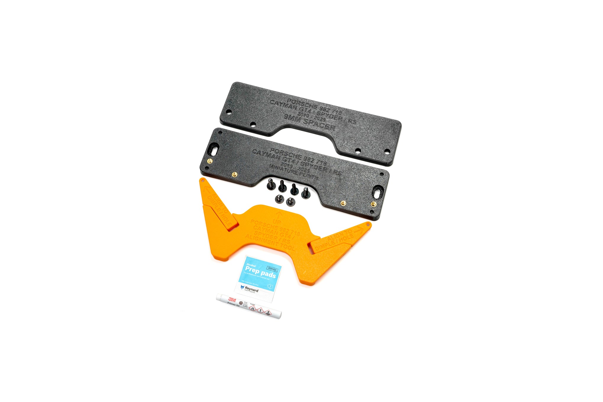 Porsche 982 718 GT4 / Spyder / RS - Miniature Plinth (FRONT)