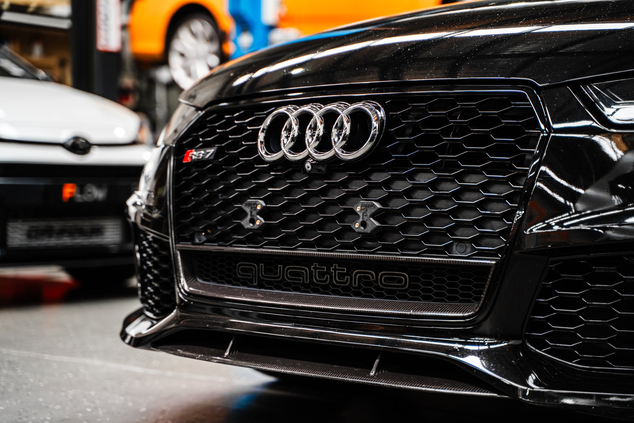 Audi 4G RS7 FL 2015-2017 - OEM Plinth Delete Kit (FRONT)