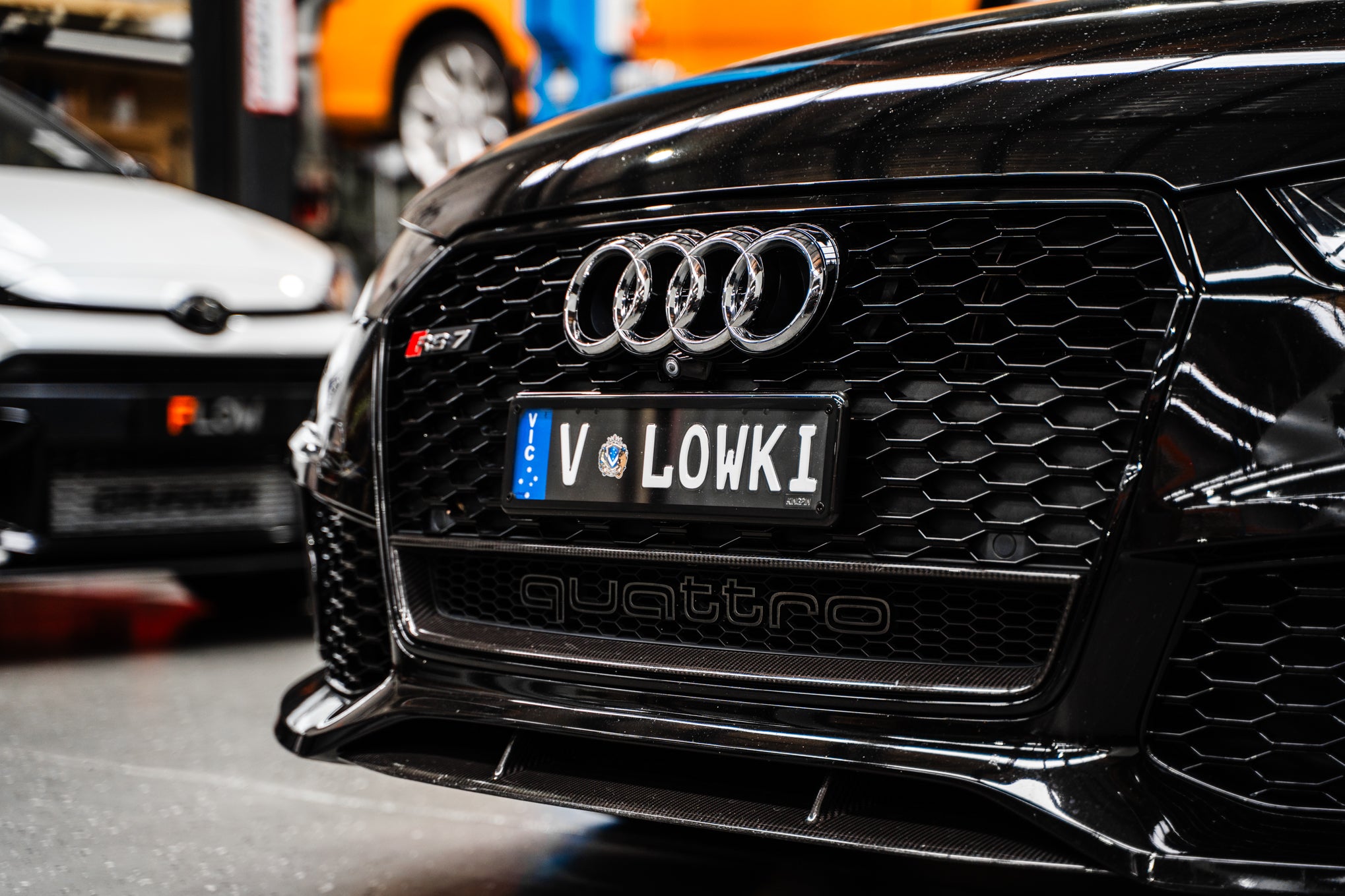 Audi 4G RS7 FL 2015-2017 - OEM Plinth Delete Kit (FRONT)